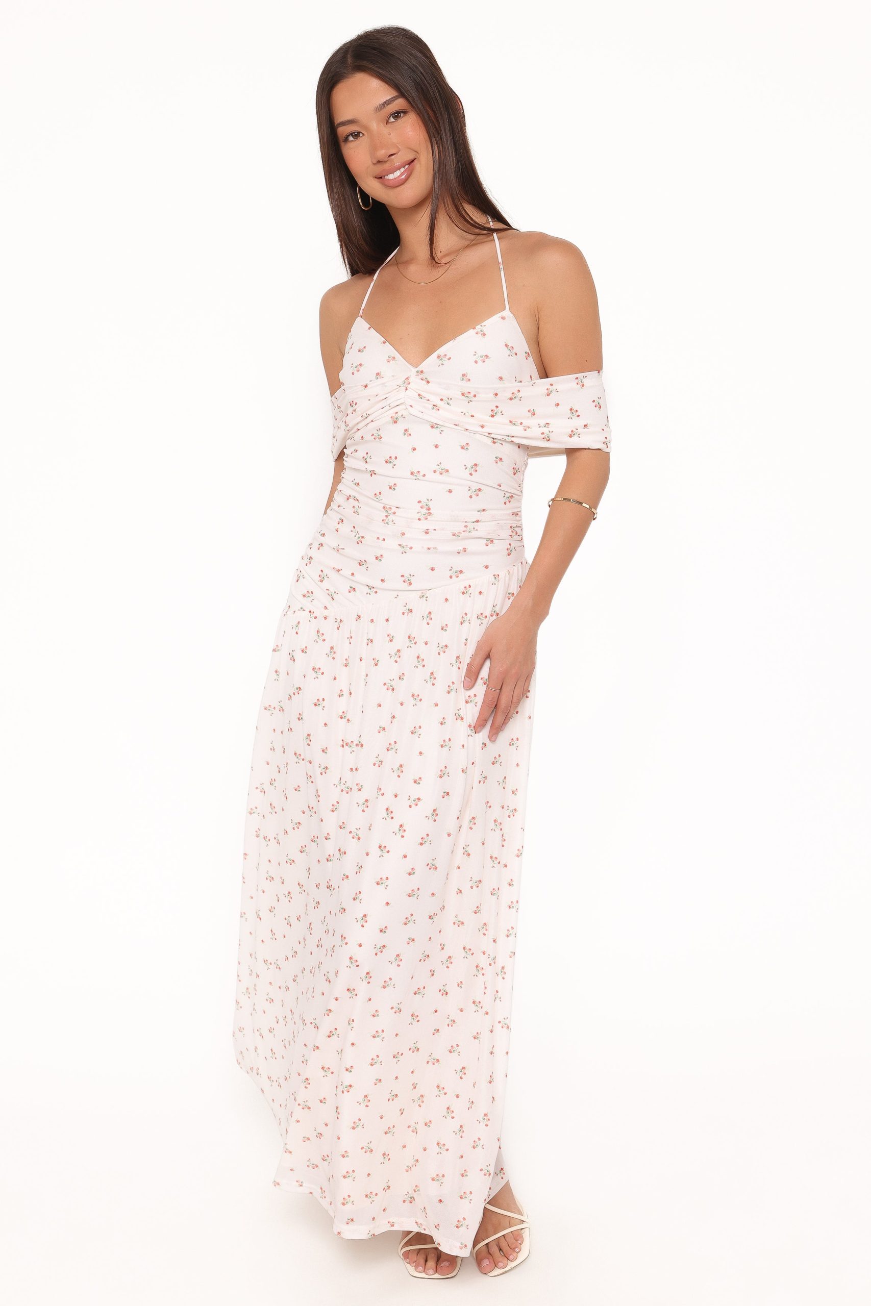 Mayven Maxi Dress - White Ditsy - Image 5