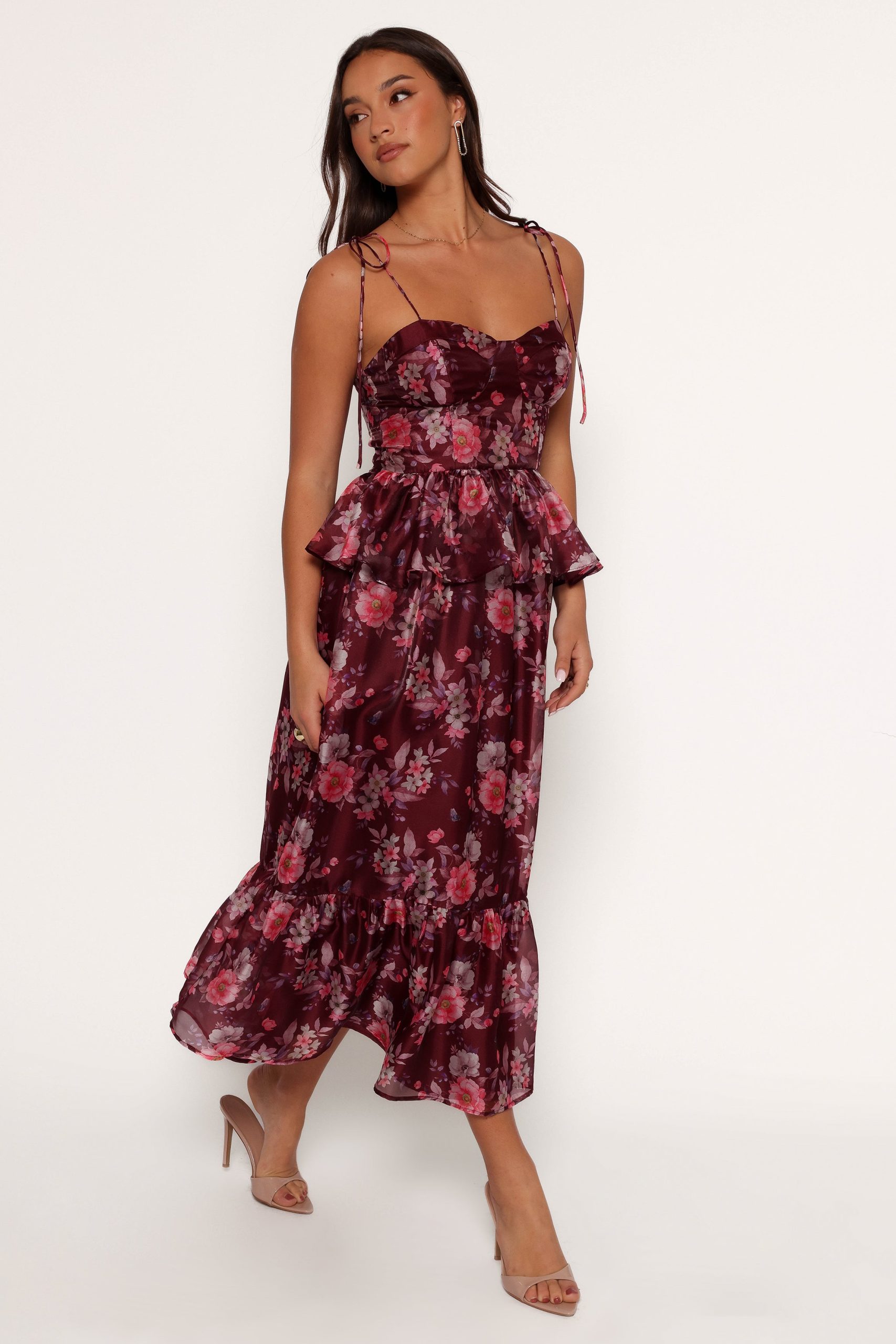 Mazy Midi Dress - Purple/Magenta - Image 5