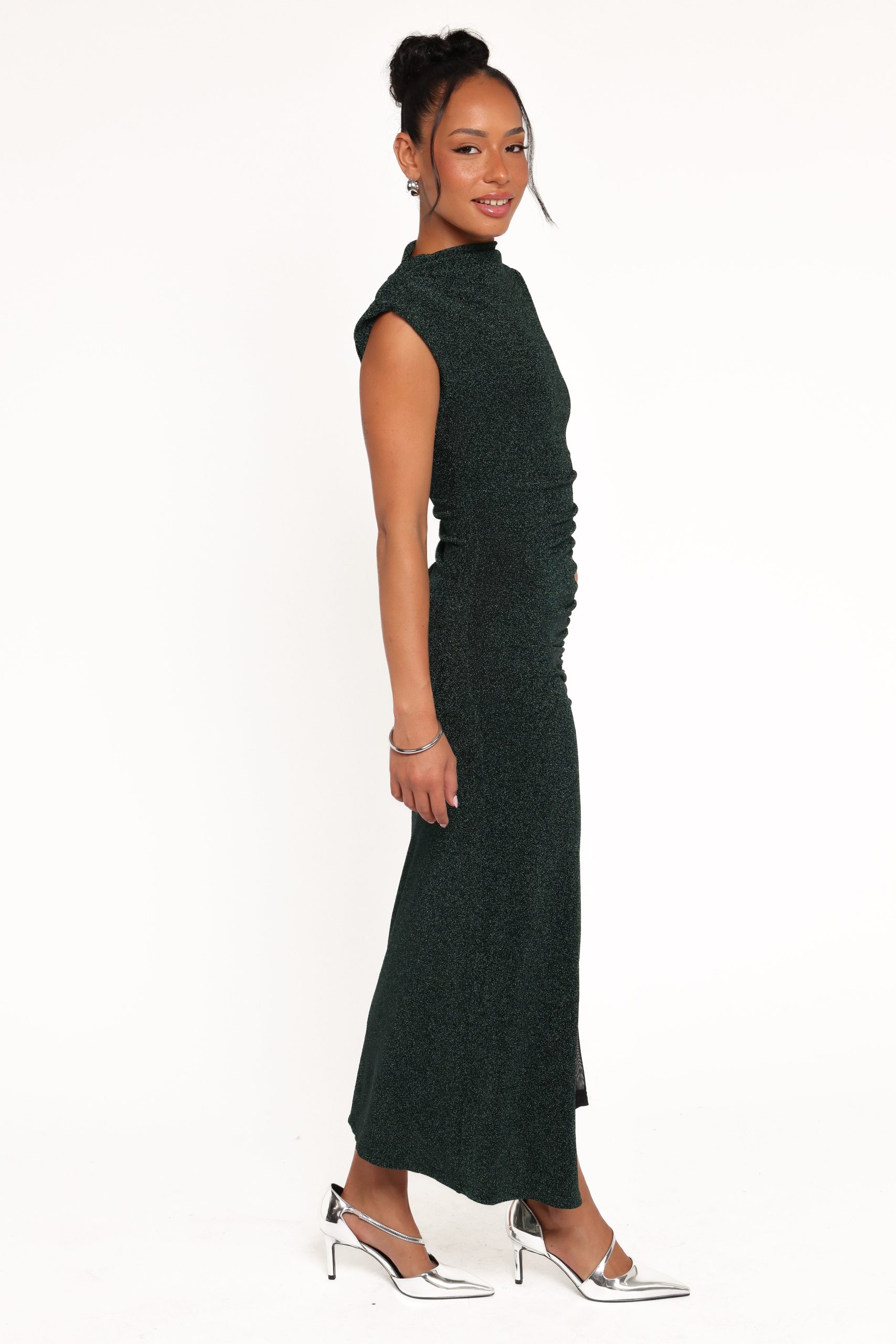 Mel Midi Dress - Emerald - Image 4