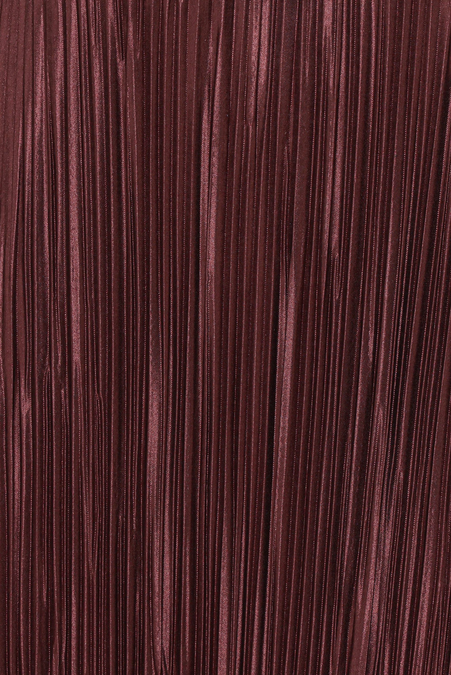 Melody Plisse Halter Maxi Dress - Brown - Image 6