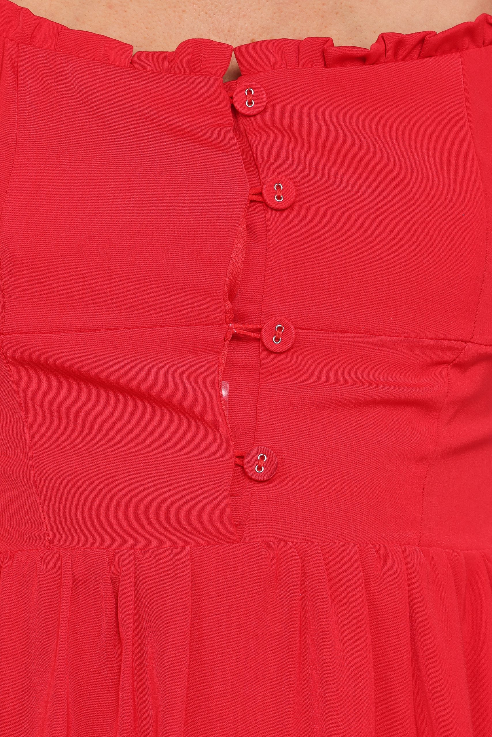 Melrose Midi Dress - Red - Image 6