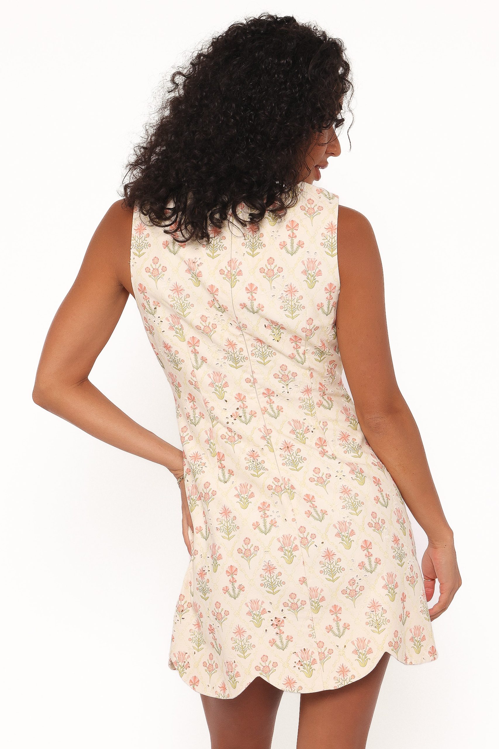 Memphis Mini Dress - Coral Floral - Image 4