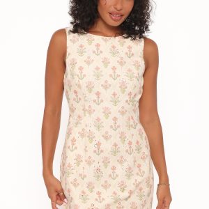 Memphis Mini Dress - Coral Floral