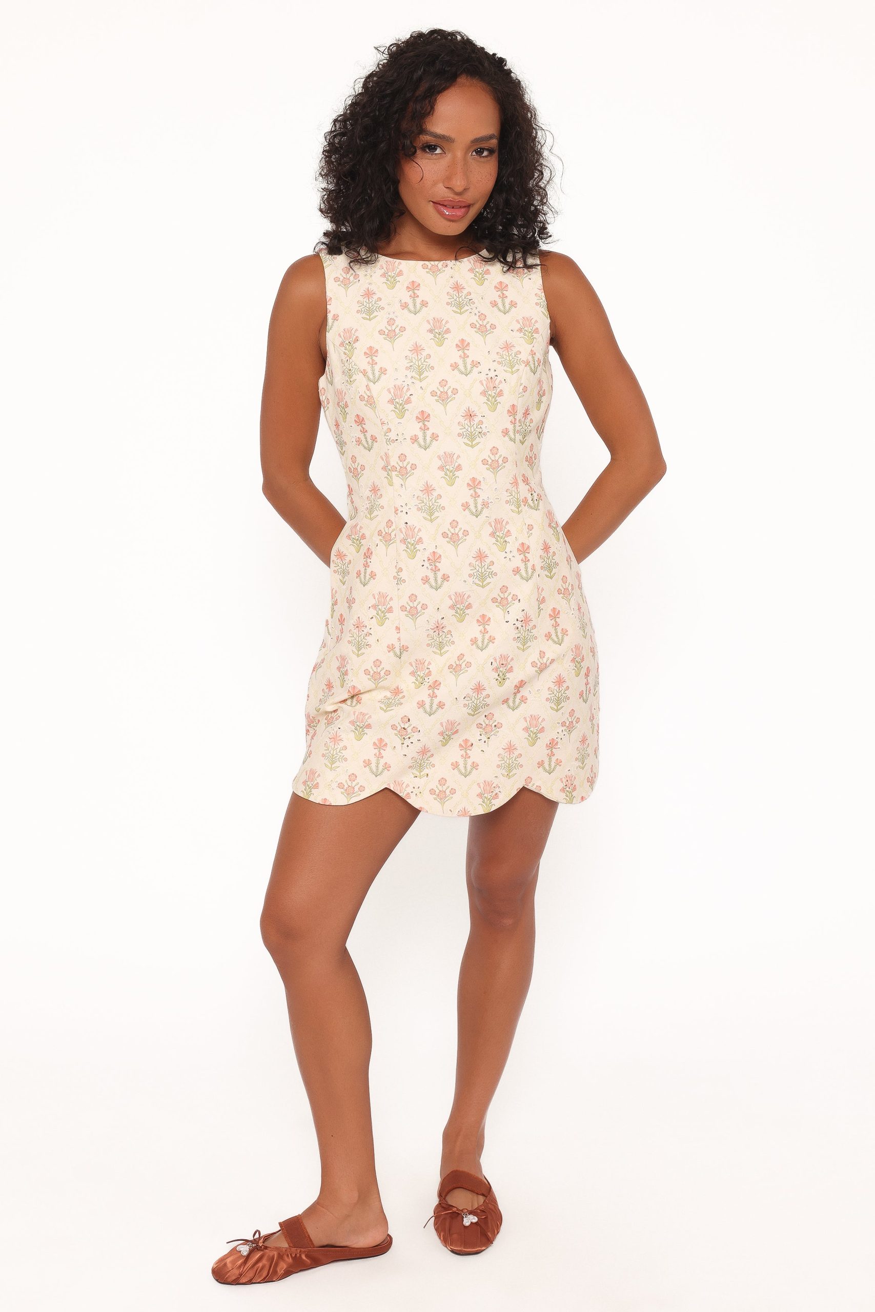 Memphis Mini Dress - Coral Floral - Image 5