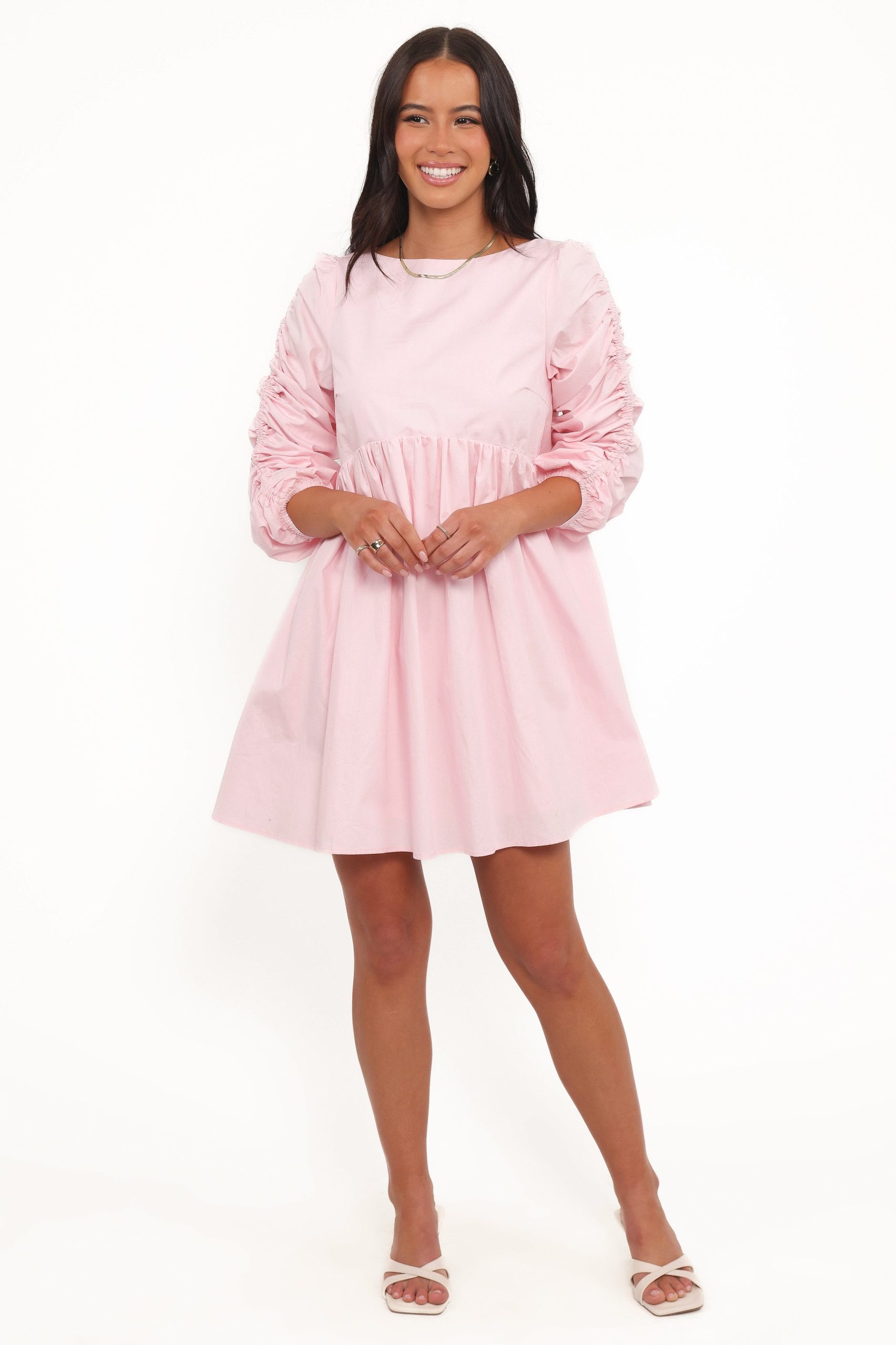 Micaela Long Sleeve Mini Dress - Pink - Image 6