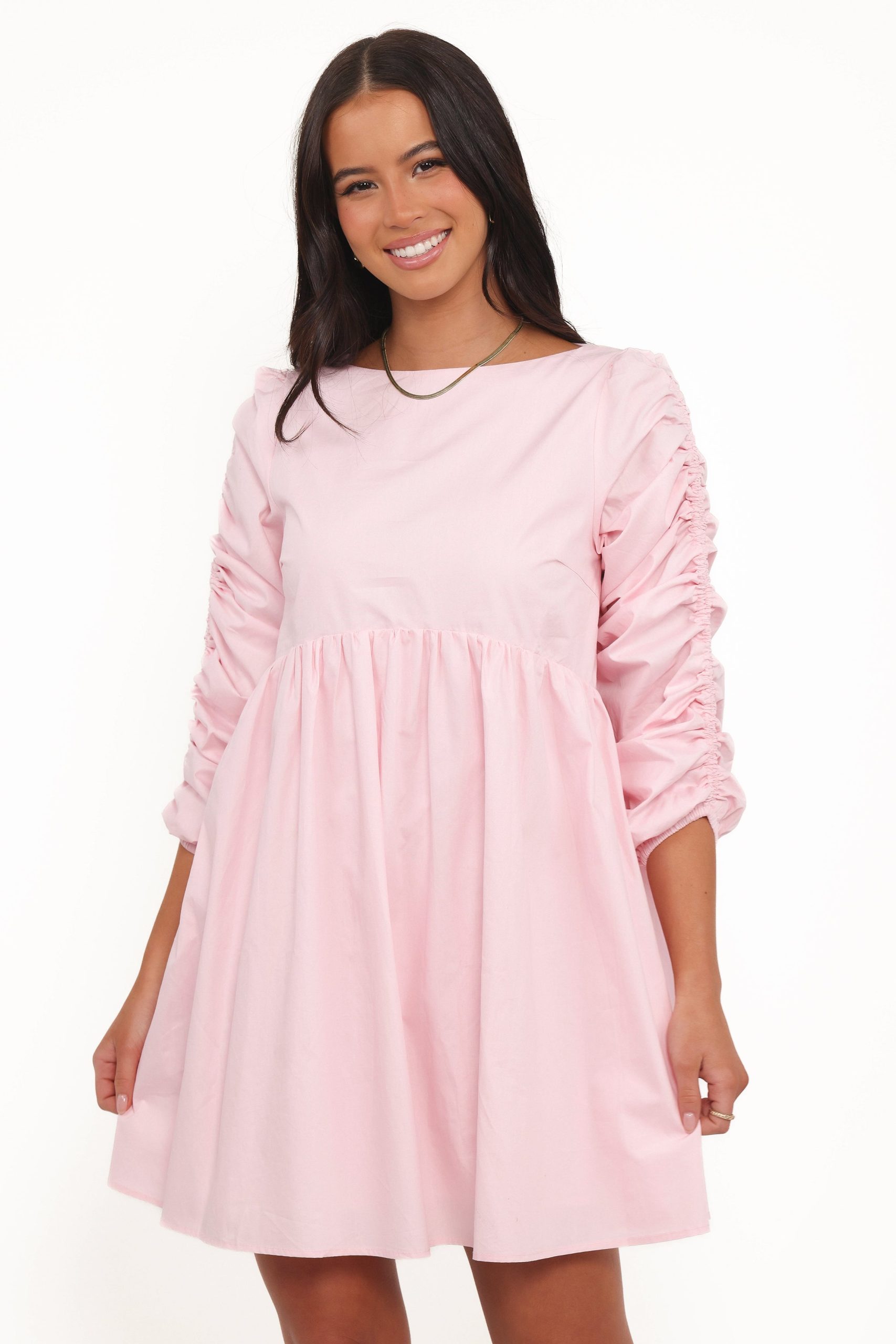 Micaela Long Sleeve Mini Dress - Pink - Image 2