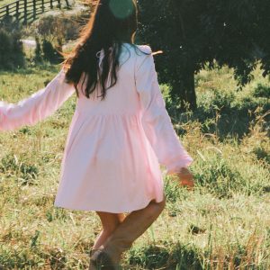 Micaela Long Sleeve Mini Dress - Pink