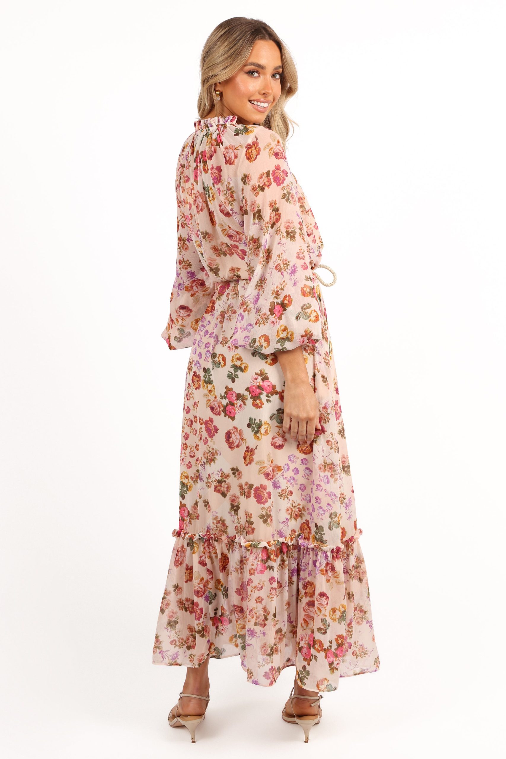 Micah Long Sleeve Midi Dress - Blush - Image 3