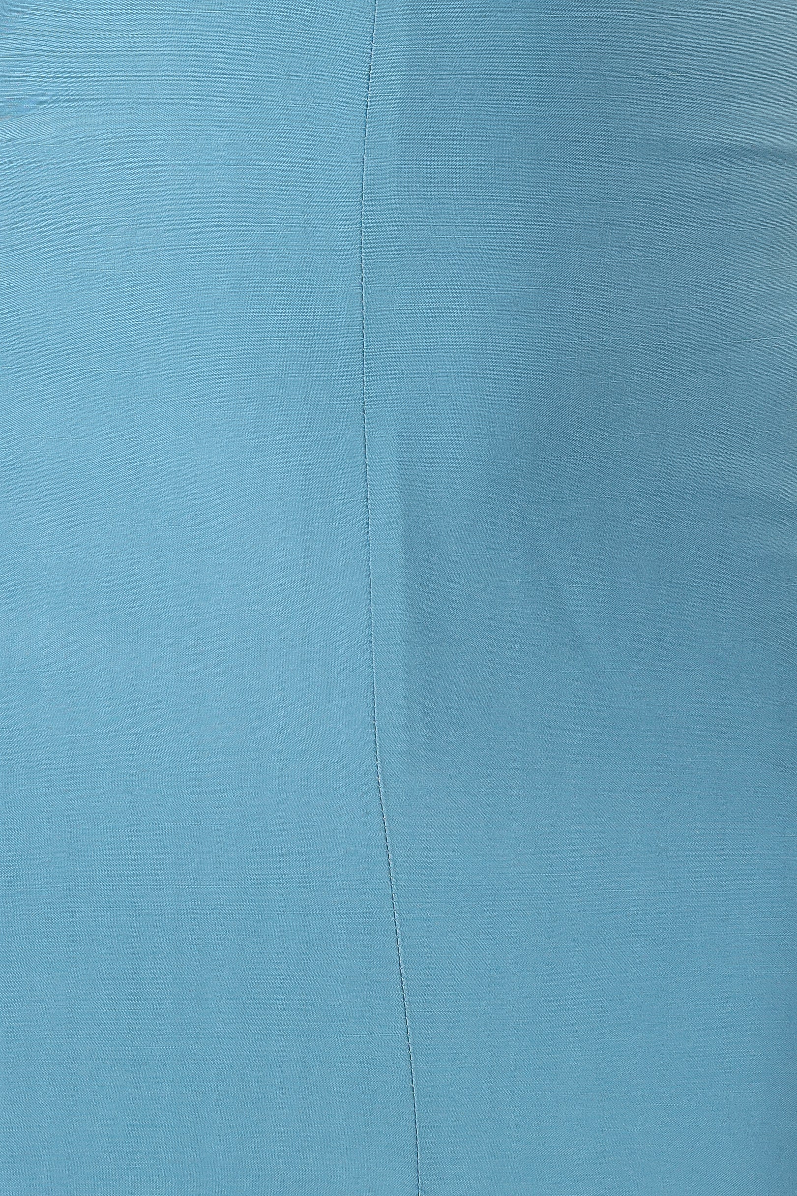 Michael Ruched Strap Maxi Dress - Blue - Image 13