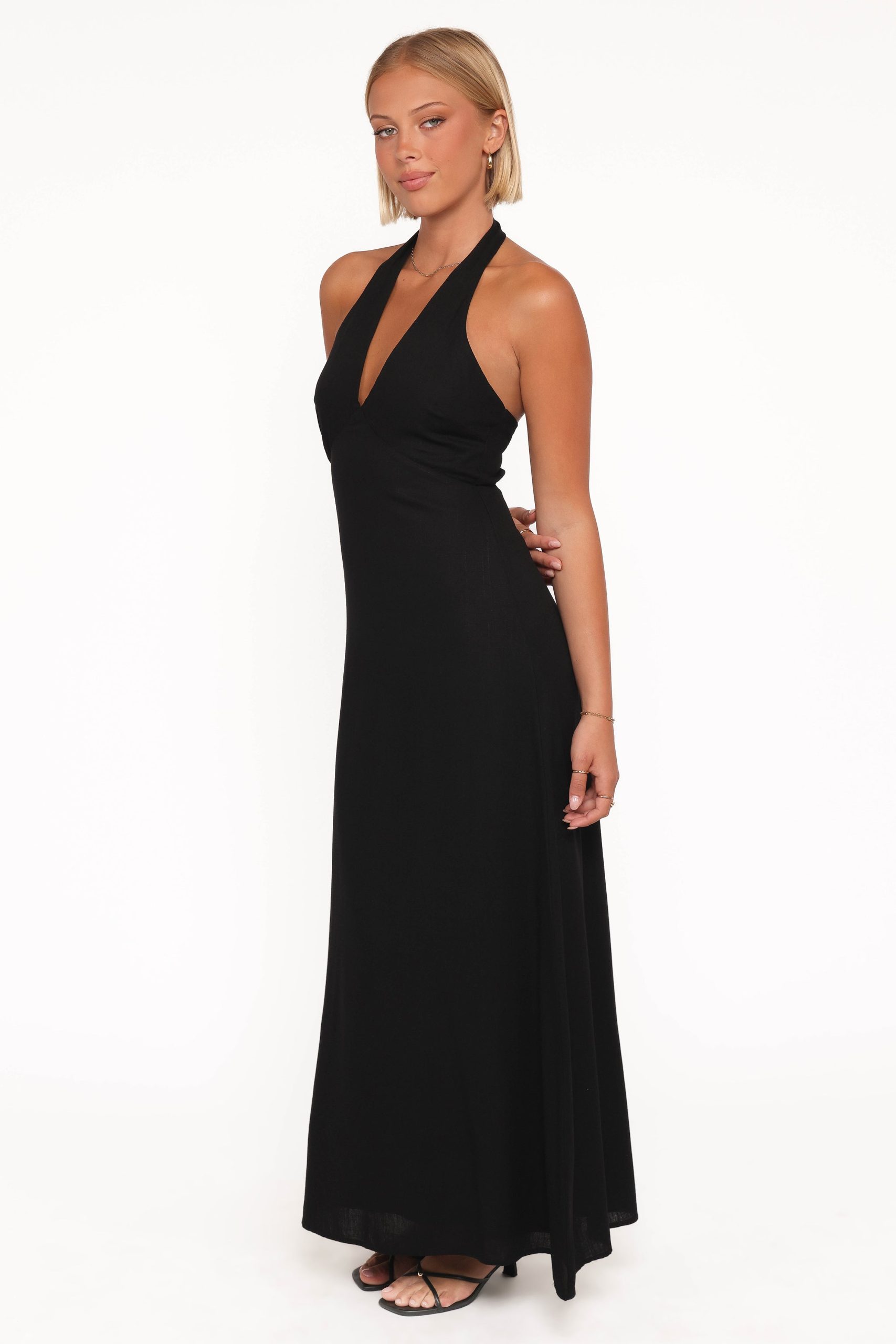 Michelle Halterneck Dress - Black - Image 3