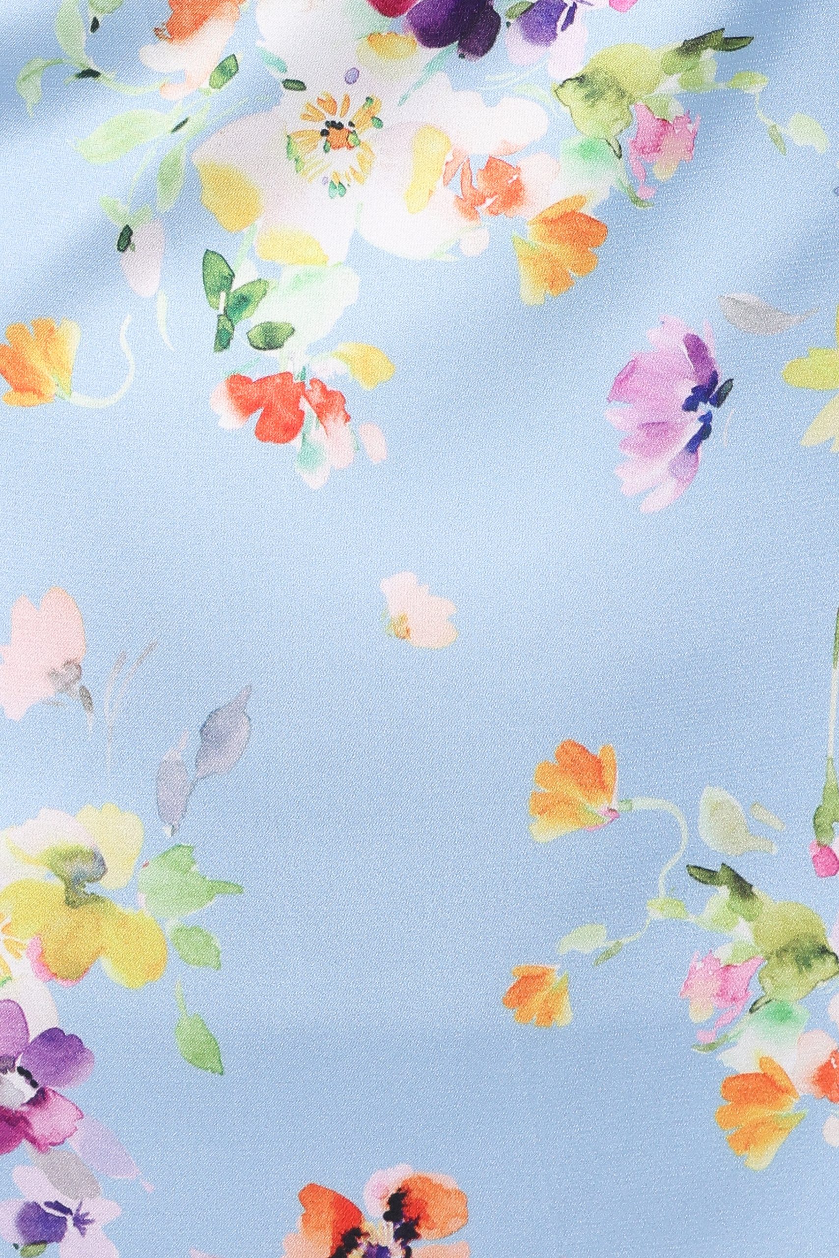 Mila Halterneck Maxi Dress - Cornflower Blue Floral - Image 7