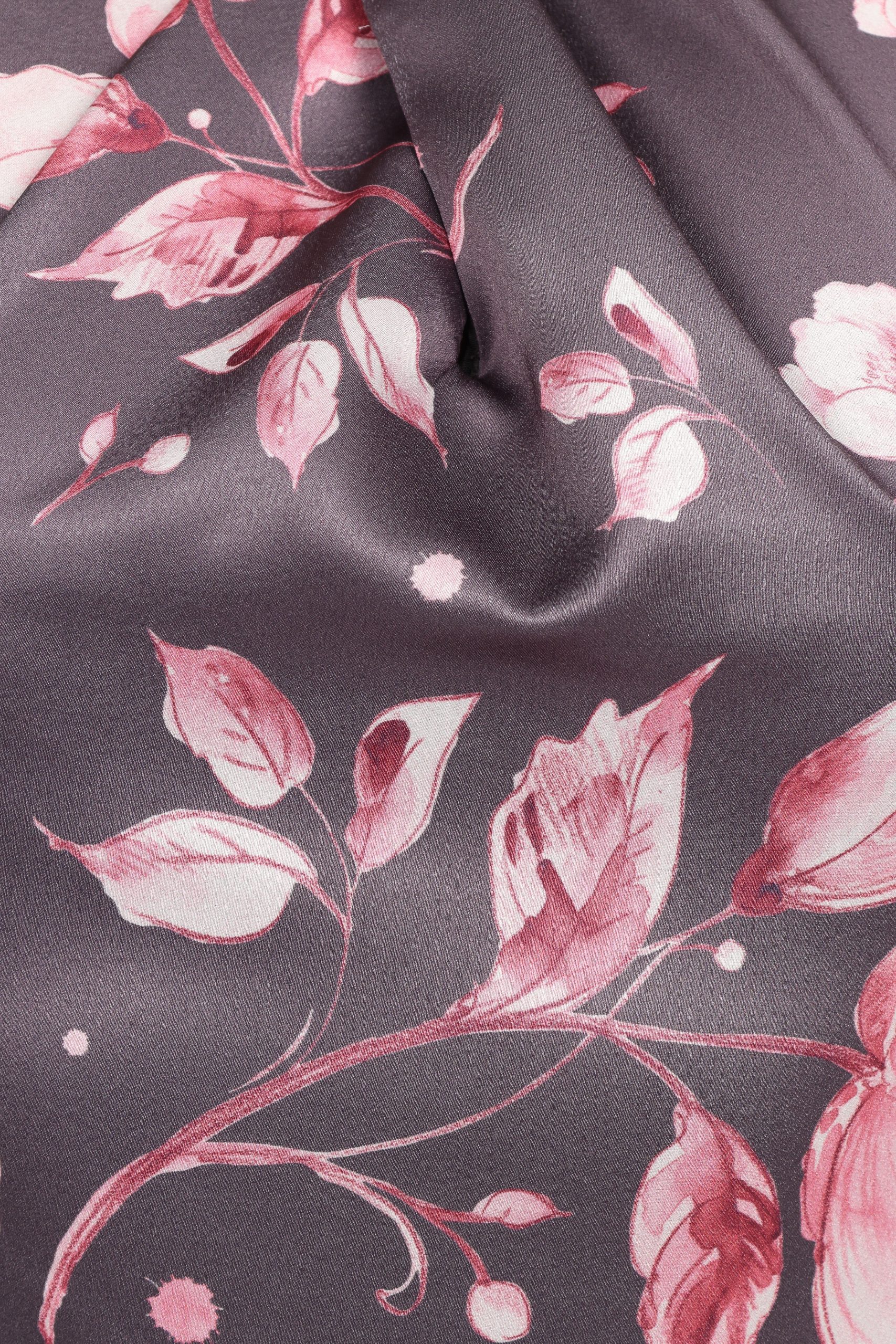Mila Halterneck Maxi Dress - Steel Gray Floral - Image 9