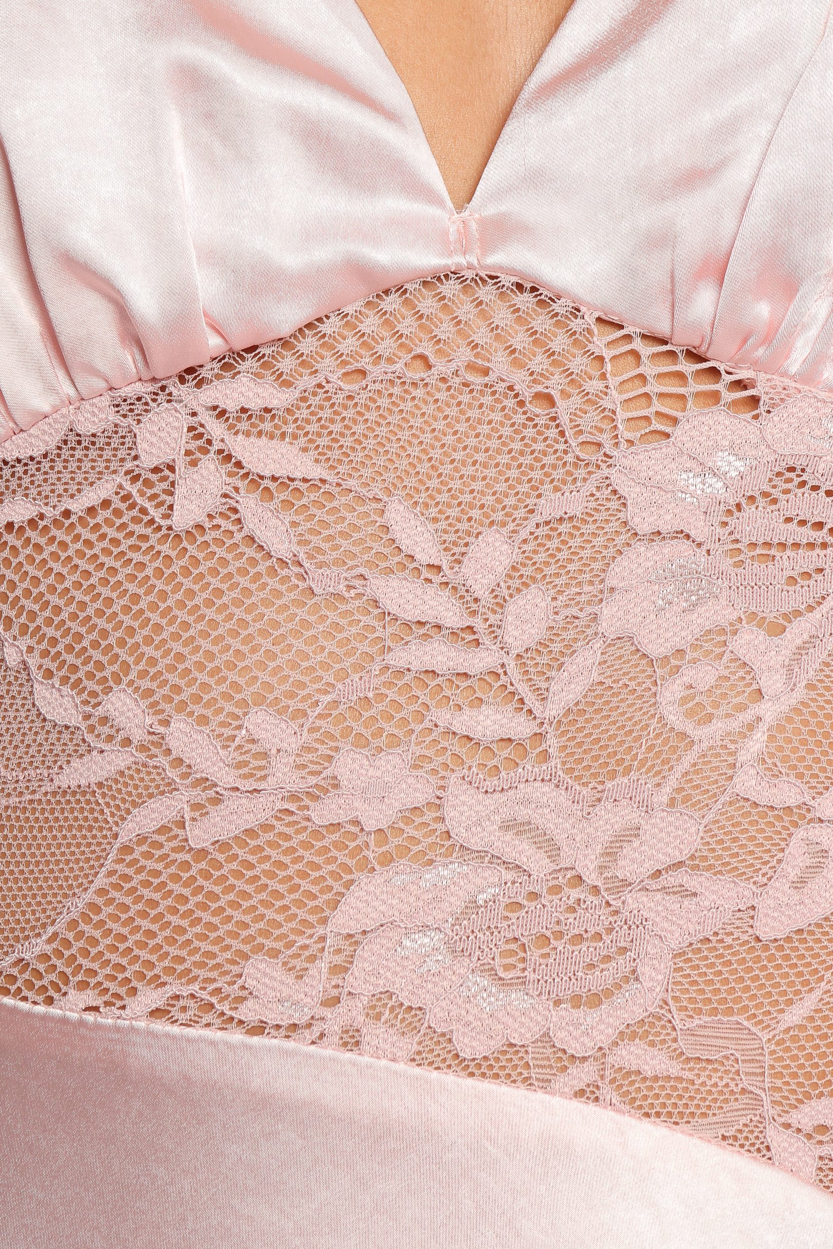 Milla Maxi Lace Dress - Pale Pink - Image 7