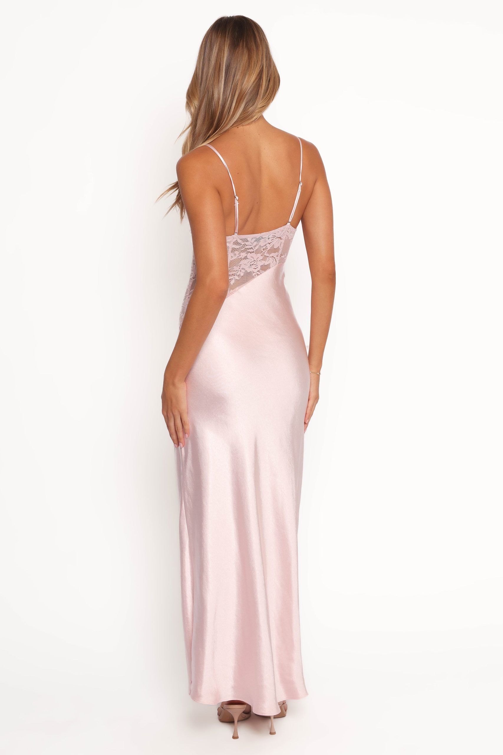 Milla Maxi Lace Dress - Pale Pink - Image 5