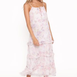 Minka Maxi Dress - White/Multi Floral