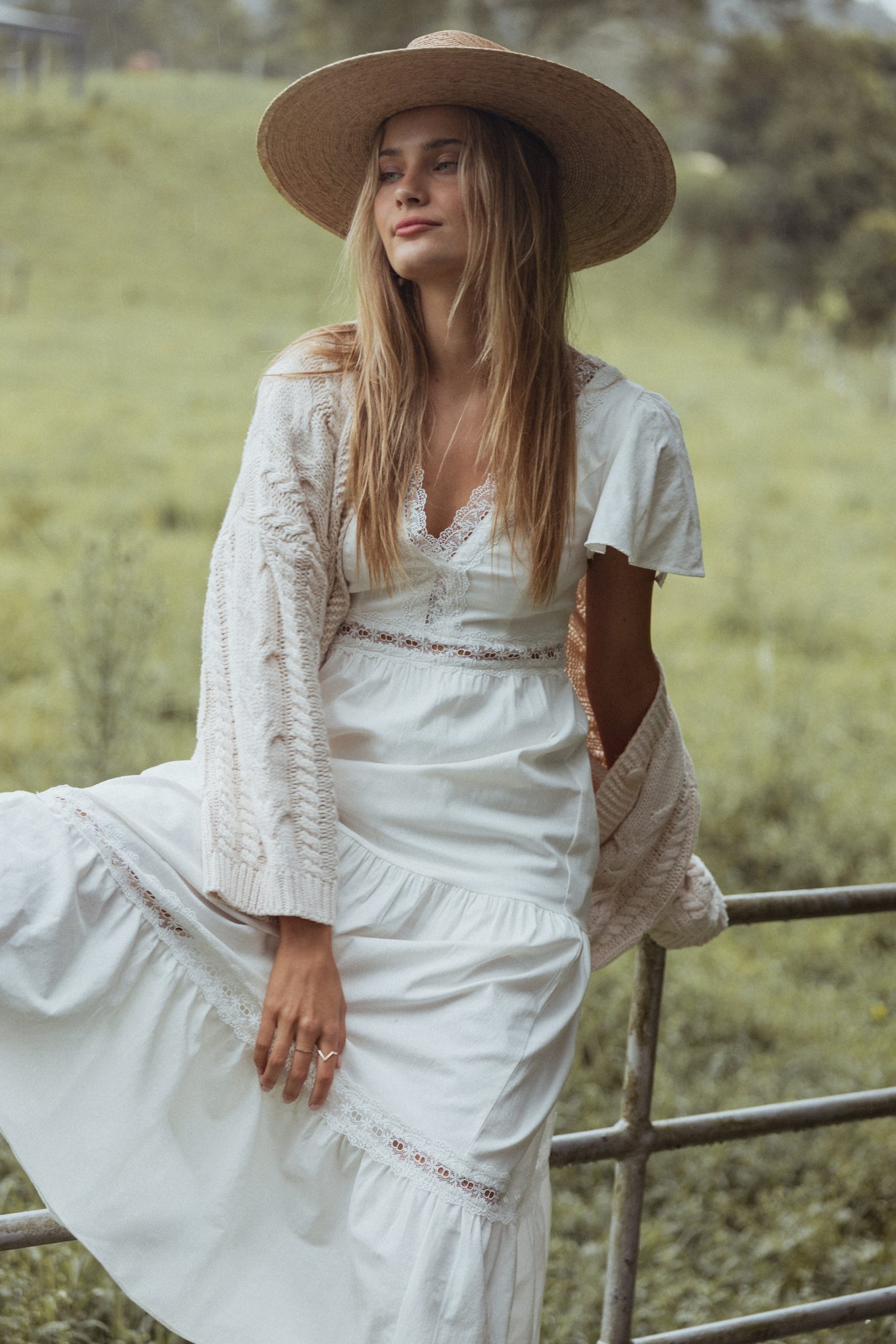 Minny Maxi Dress - Cream - Image 2