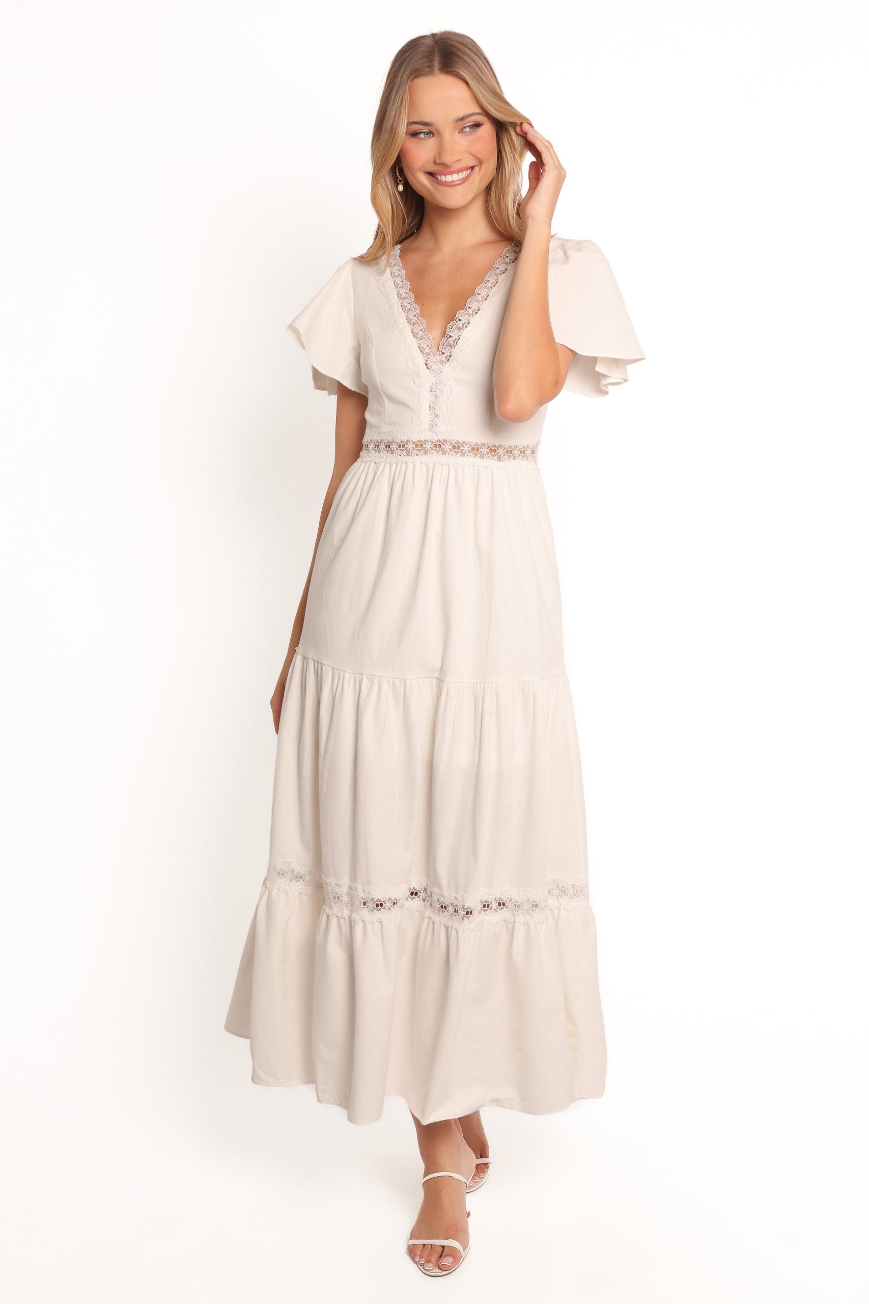 Minny Maxi Dress - Cream - Image 3