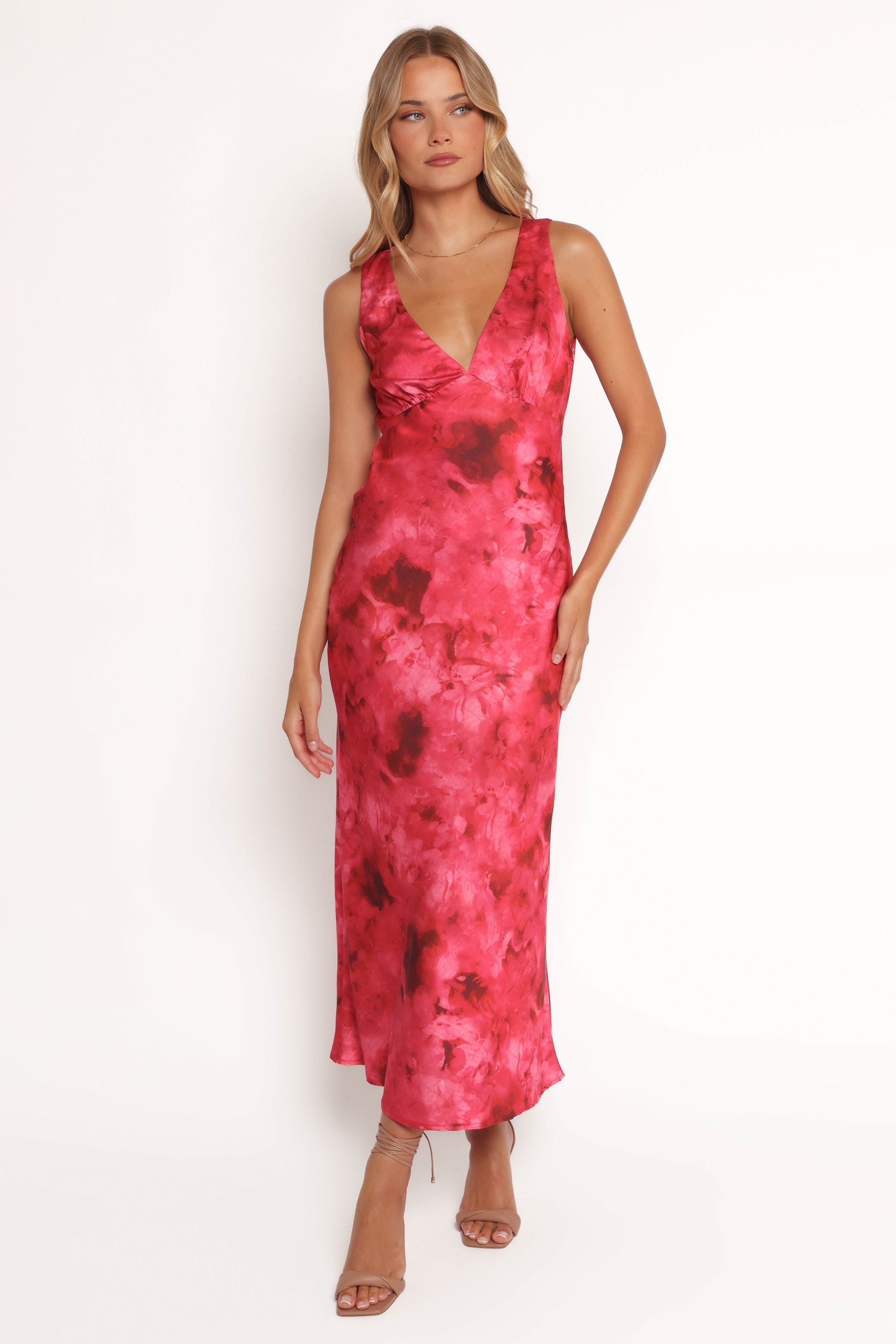 Mirae Maxi Dress - Red - Image 3