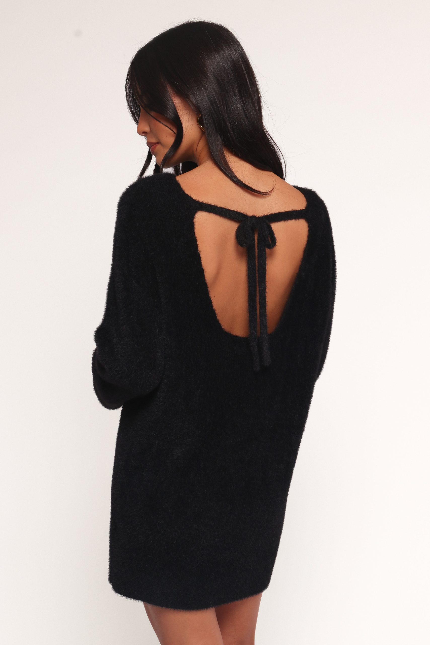 Mitchell Knit Mini Dress - Black - Image 5