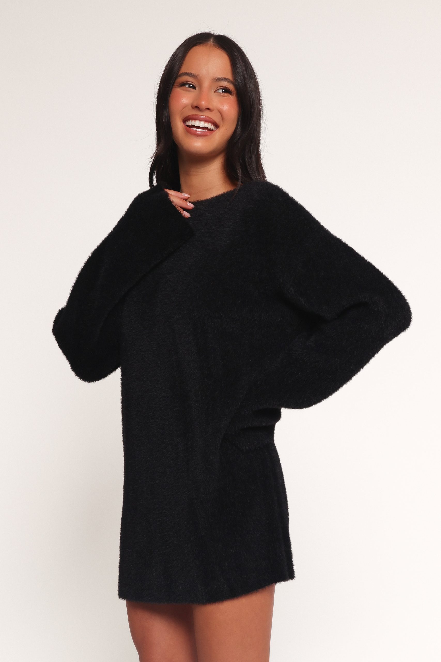 Mitchell Knit Mini Dress - Black - Image 4