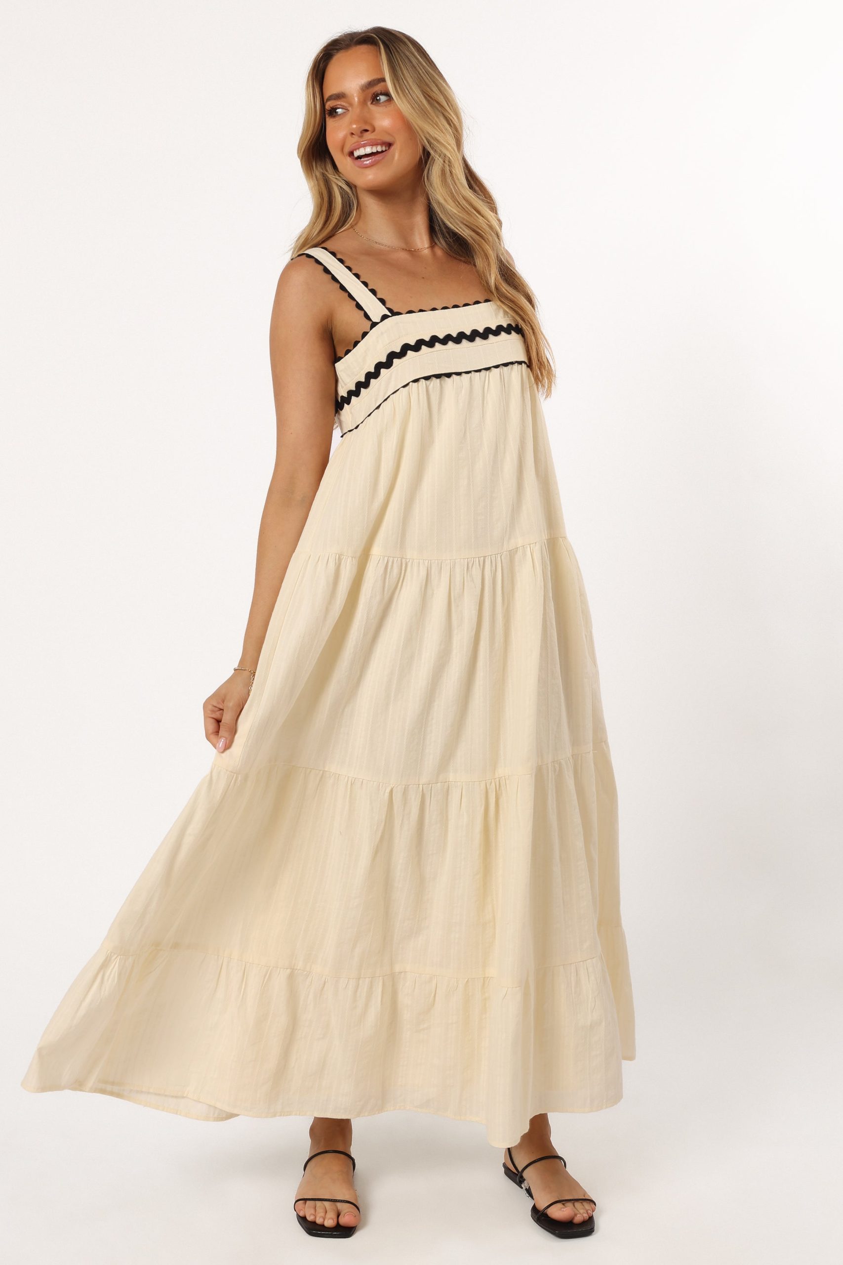 Monroe Midi Dress - Cream - Image 2