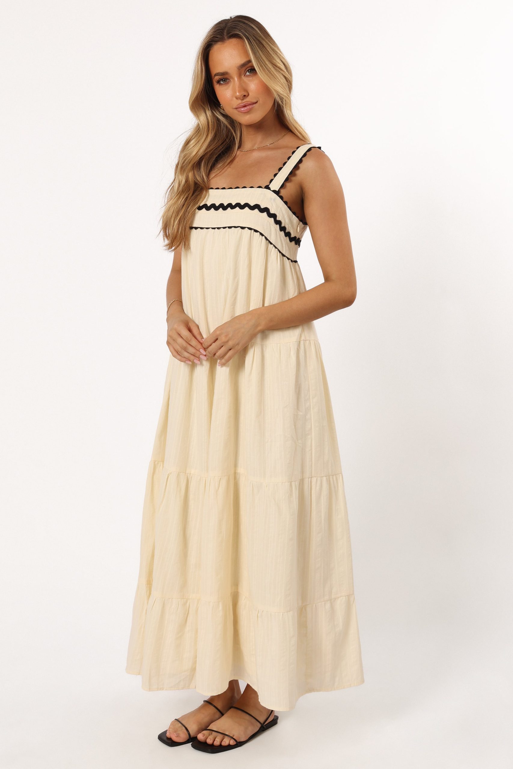 Monroe Midi Dress - Cream - Image 4