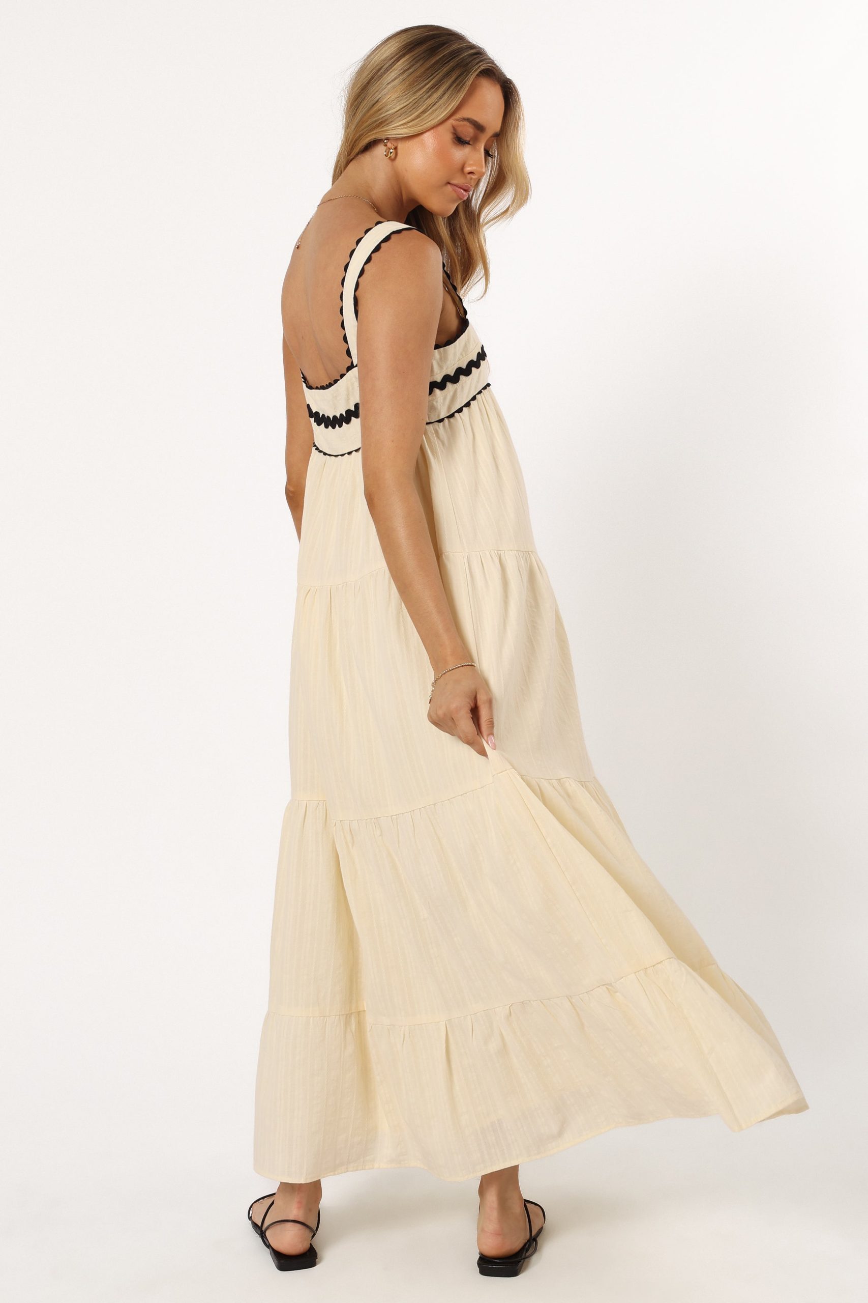 Monroe Midi Dress - Cream - Image 5