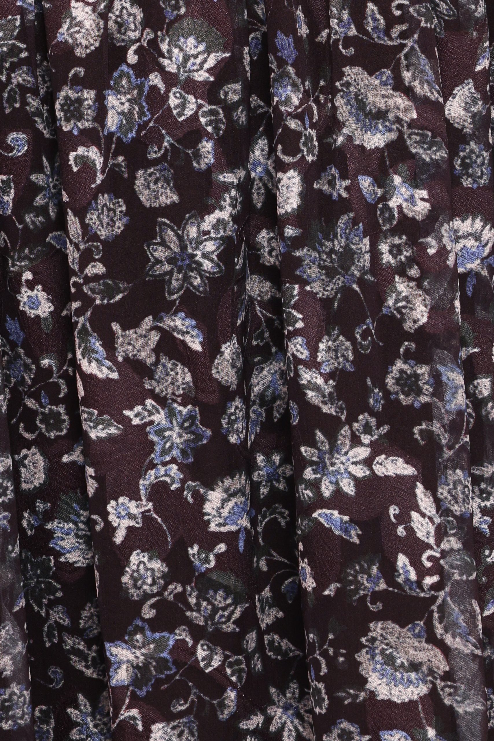 Myles Maxi Dress - Brown/Blue Floral - Image 5