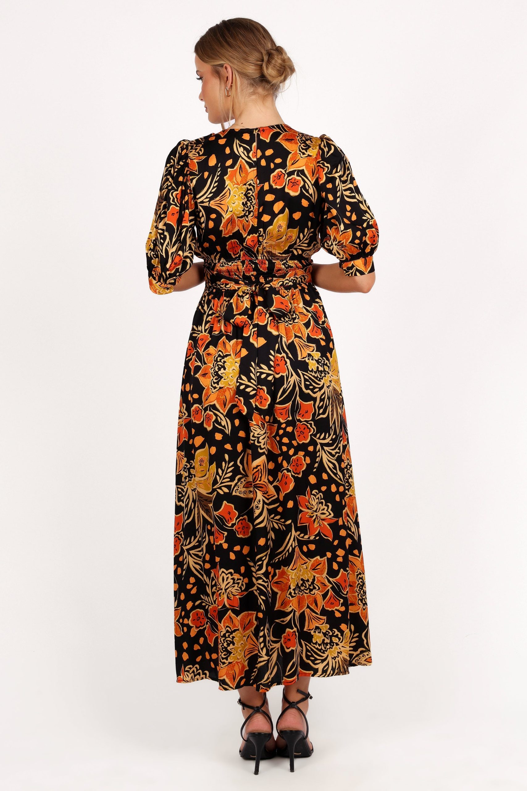 Nadalyn Midi Dress - Black/Multi - Image 3