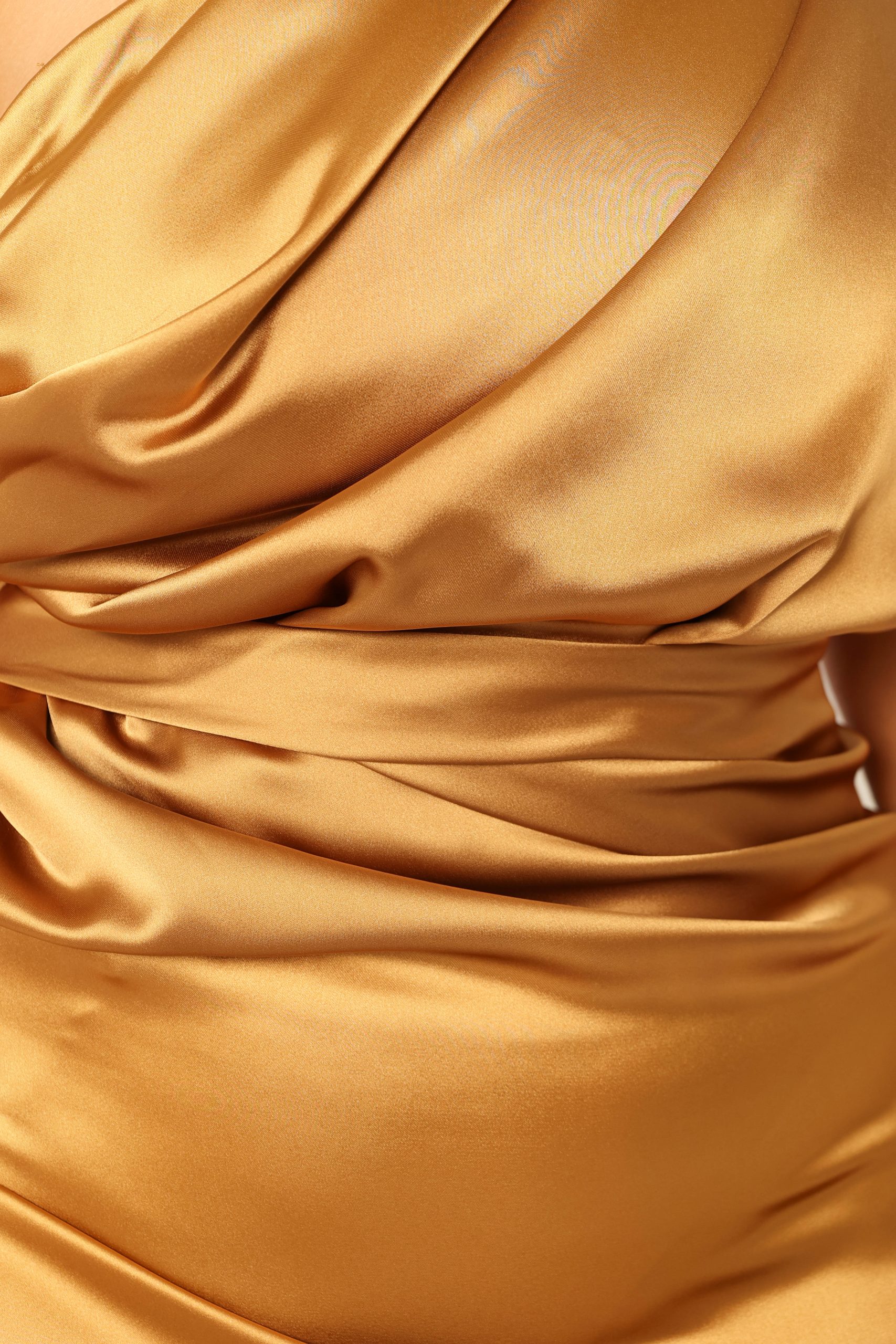 Nadia One Shoulder Maxi Dress - Bronze - Image 10