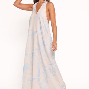 Naida Maxi Dress - Blue Soleil