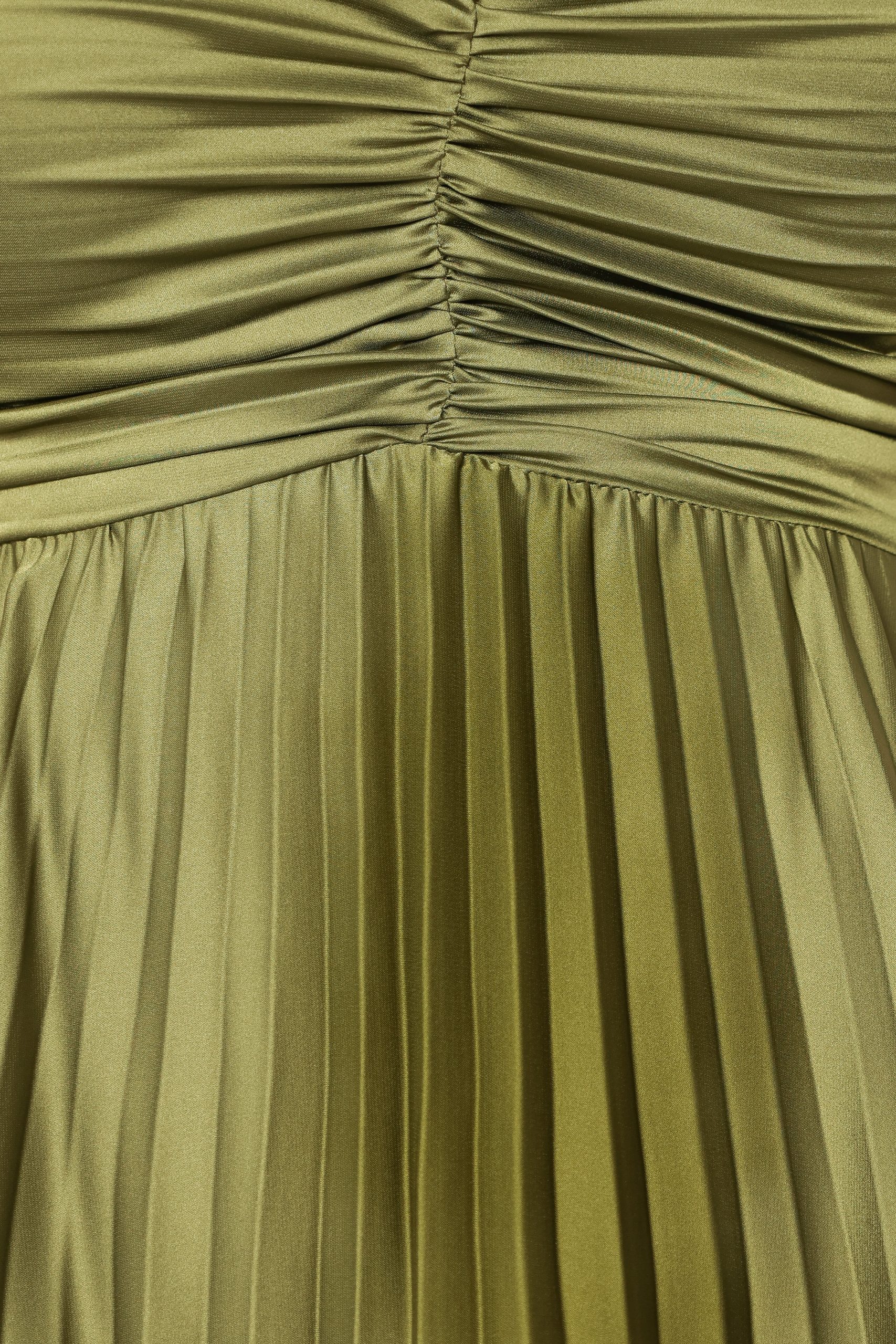 Naira Pleated Maxi Dress - Palm Green - Image 9