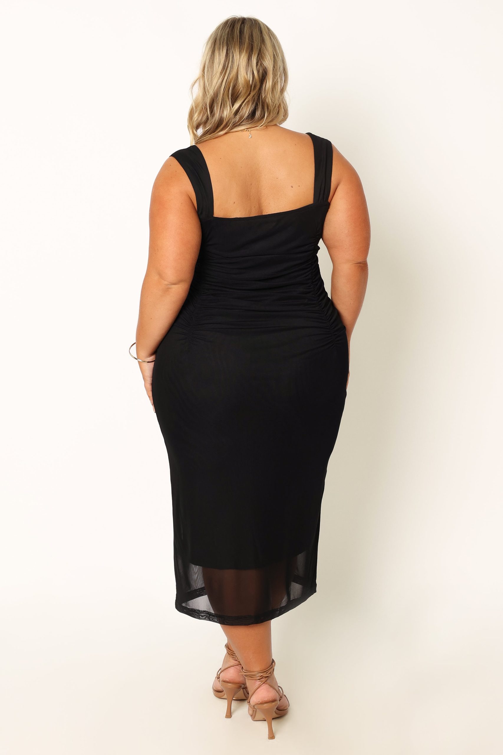 Naomi Midi Dress - Black - Image 10