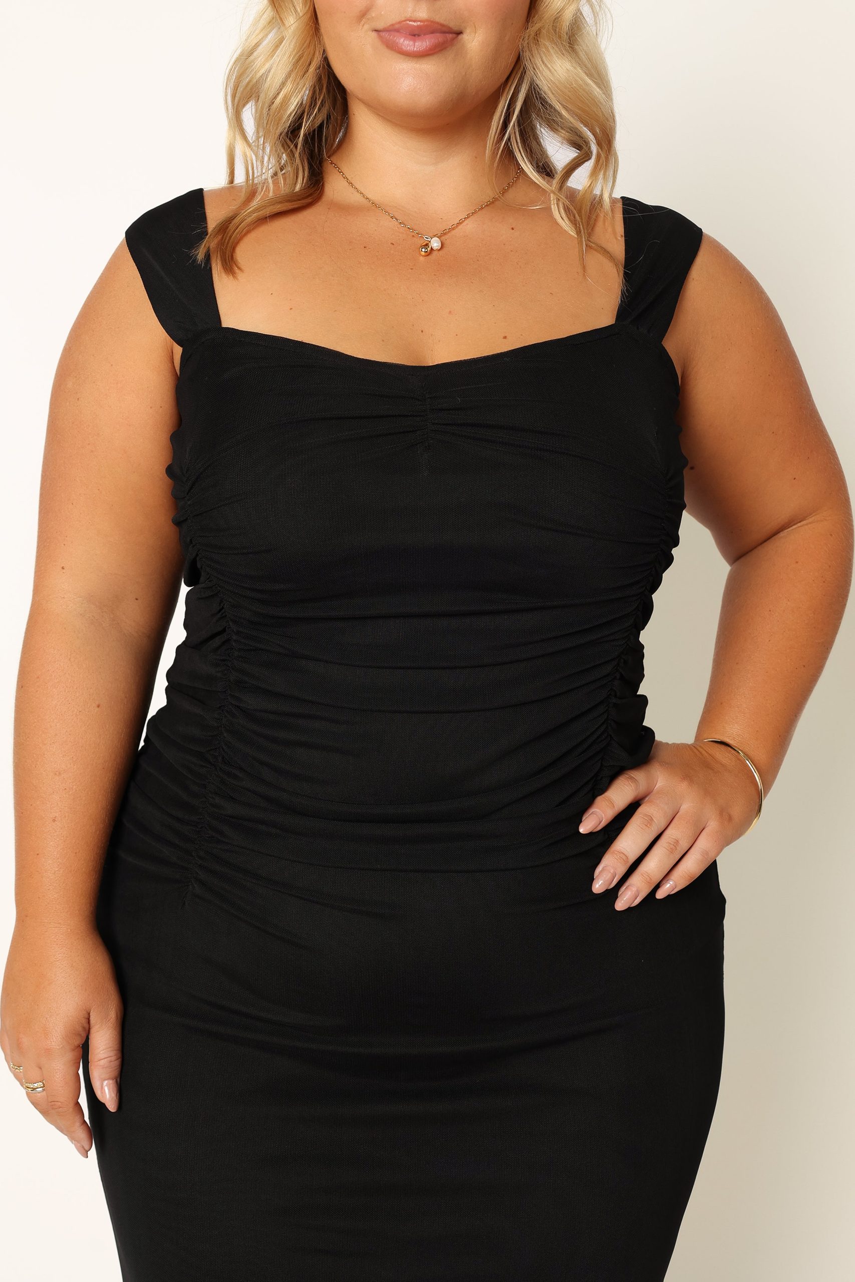 Naomi Midi Dress - Black - Image 11