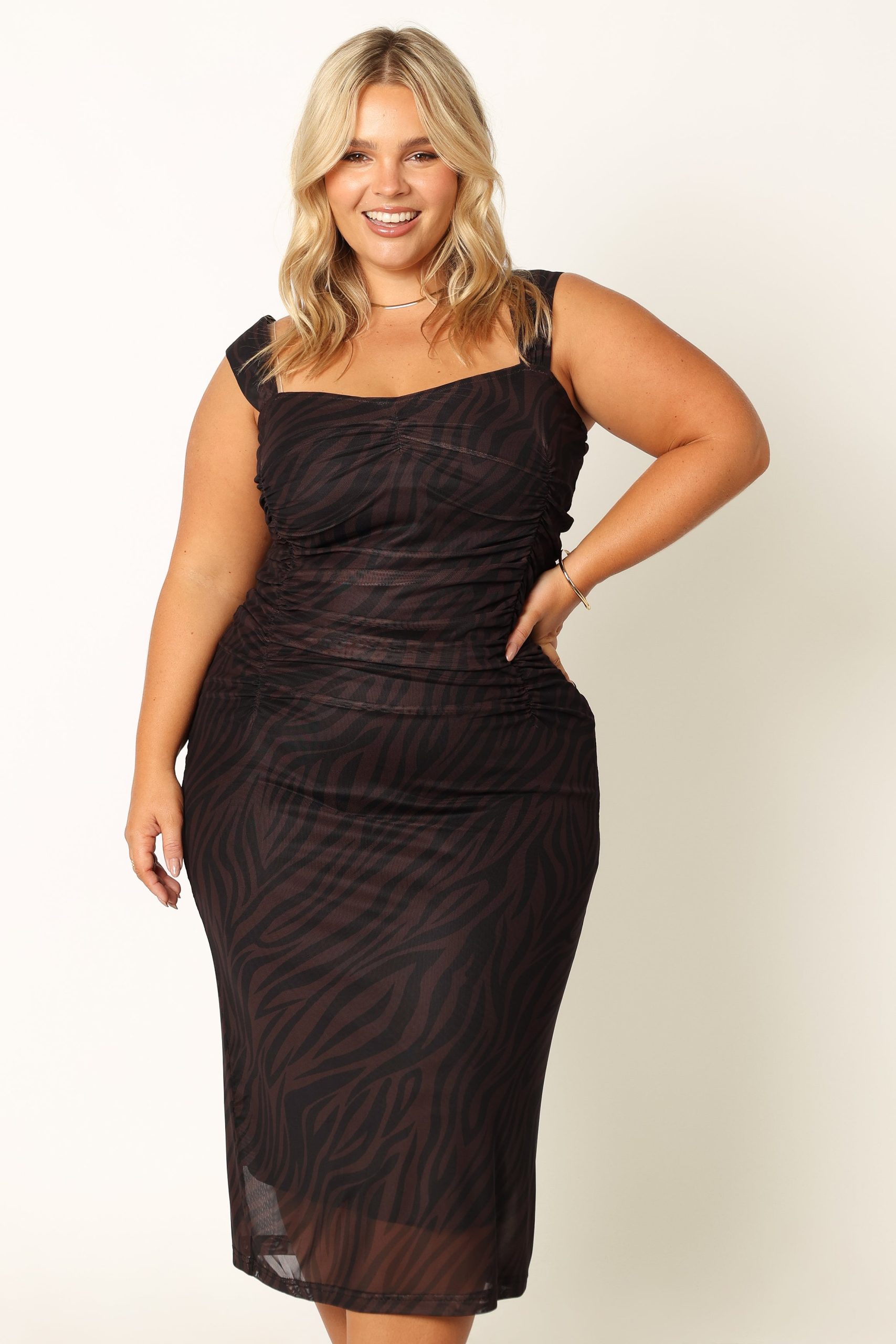 Naomi Midi Dress - Zebra - Image 3