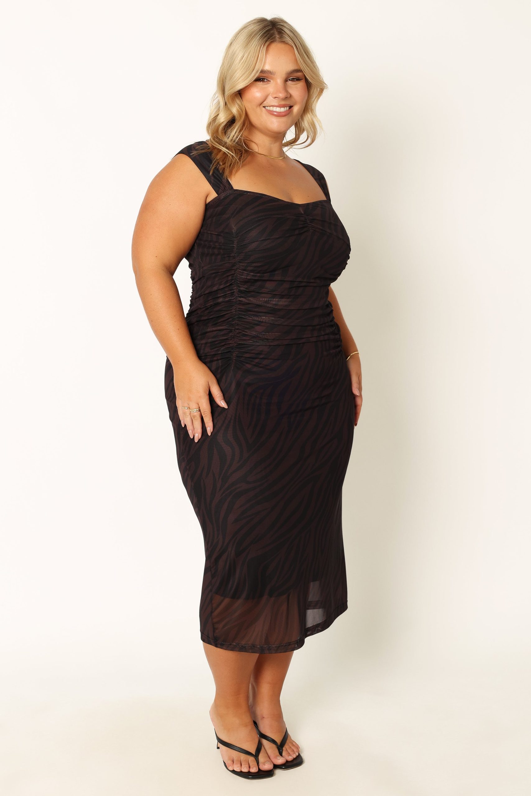 Naomi Midi Dress - Zebra - Image 12