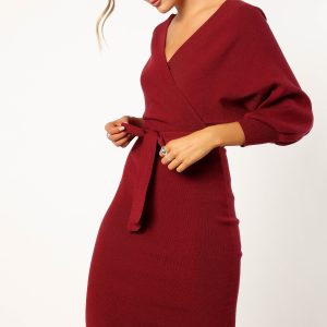 Nate Dress - Merlot