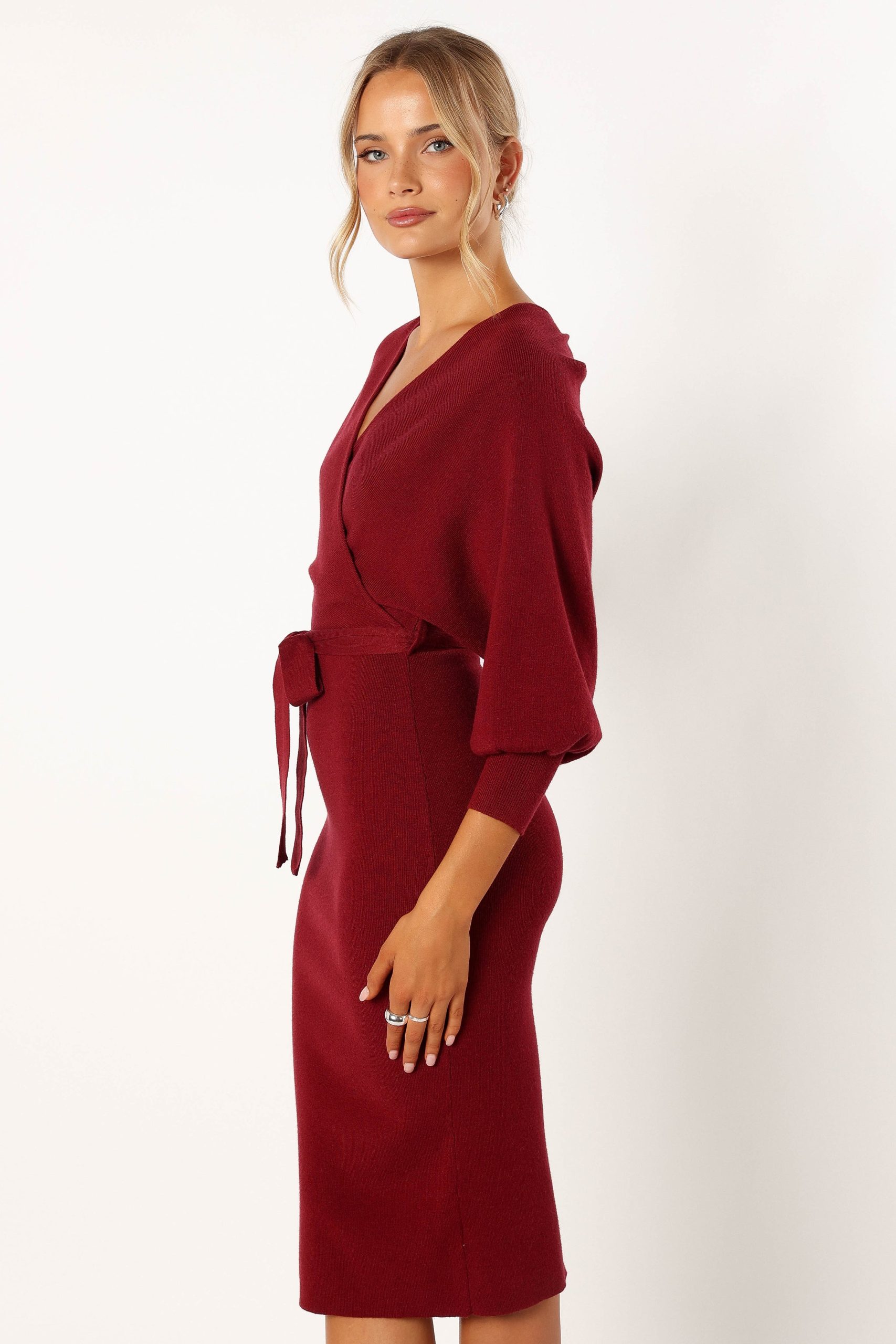 Nate Dress - Merlot - Image 3