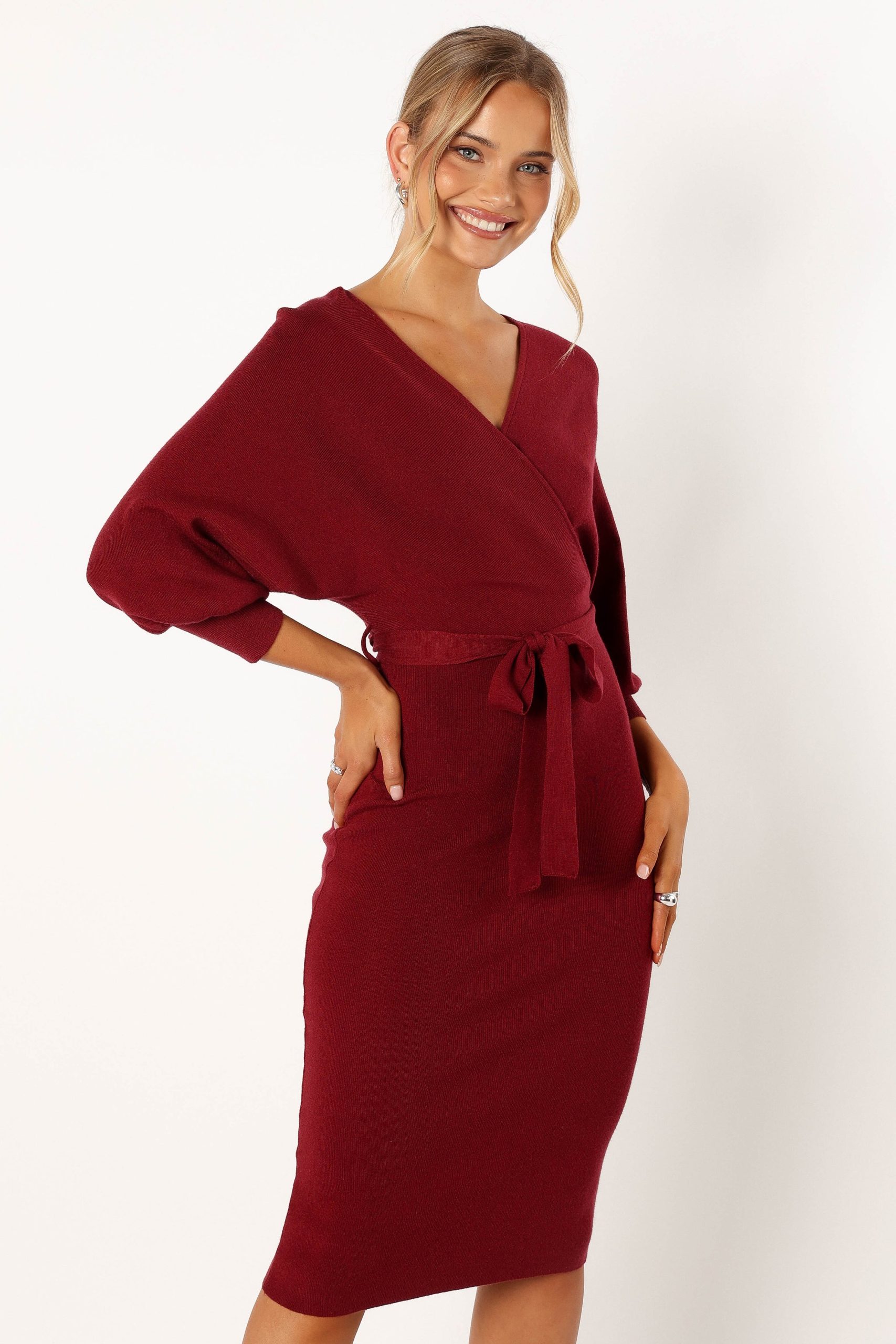 Nate Dress - Merlot - Image 5