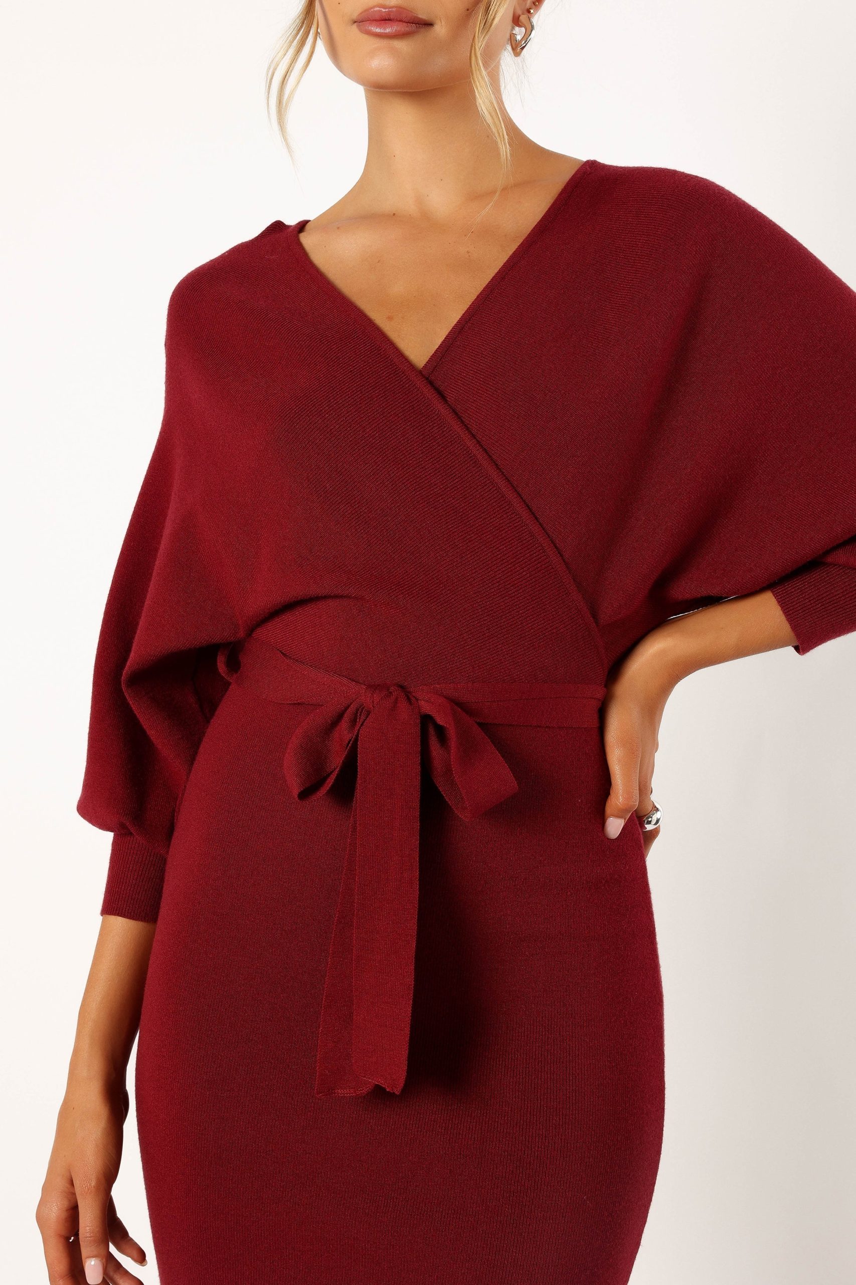 Nate Dress - Merlot - Image 7