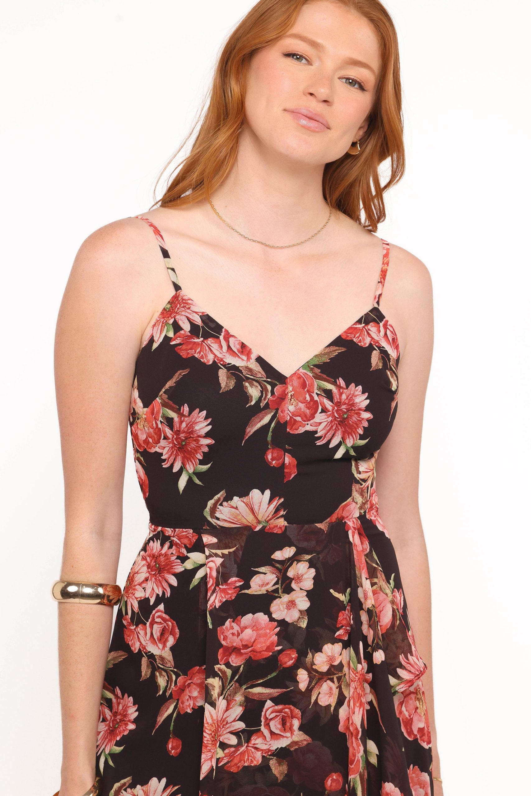 Naver Maxi Dress - Black Floral - Image 4