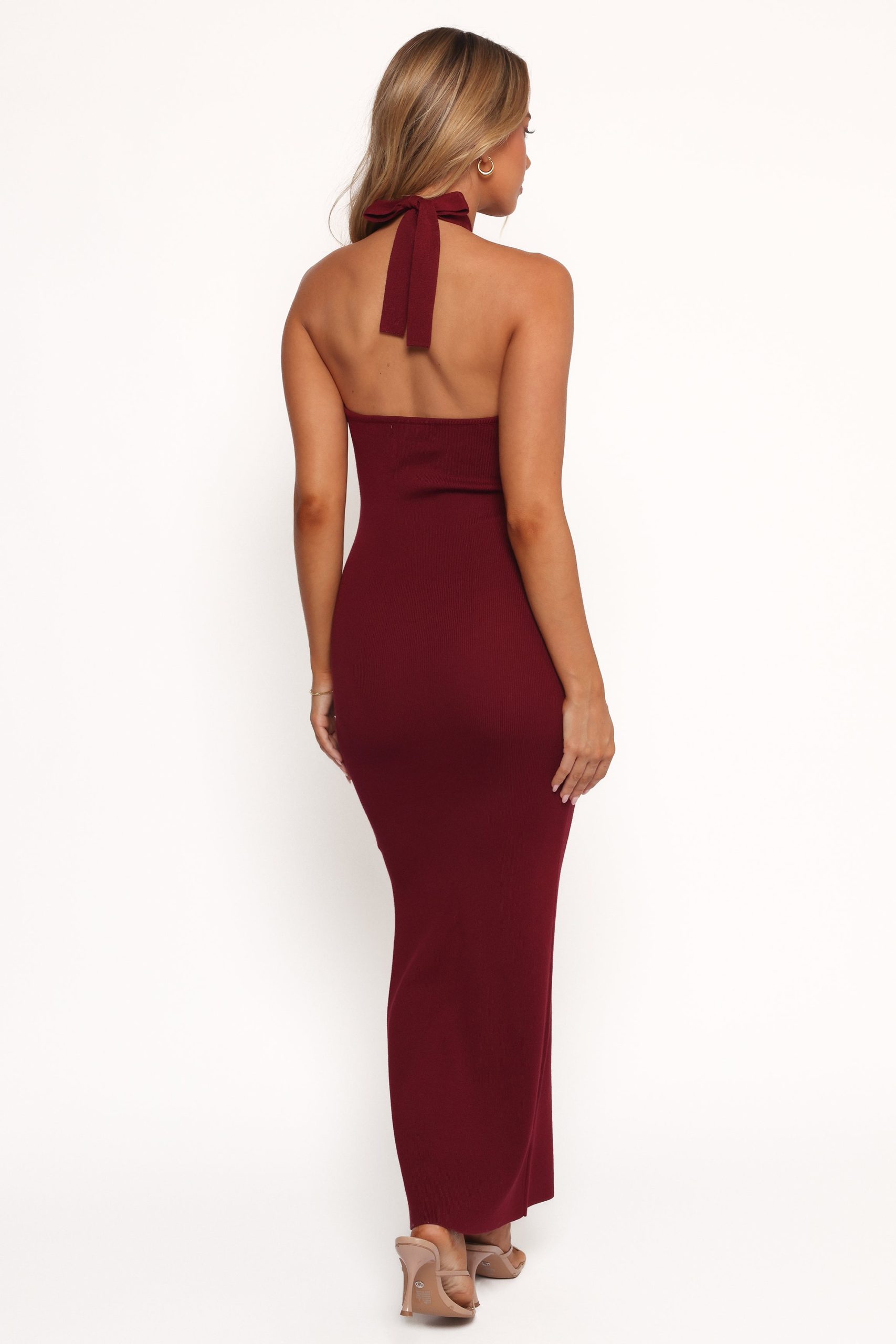 Nessa Midi Dress - Dark Cherry - Image 4