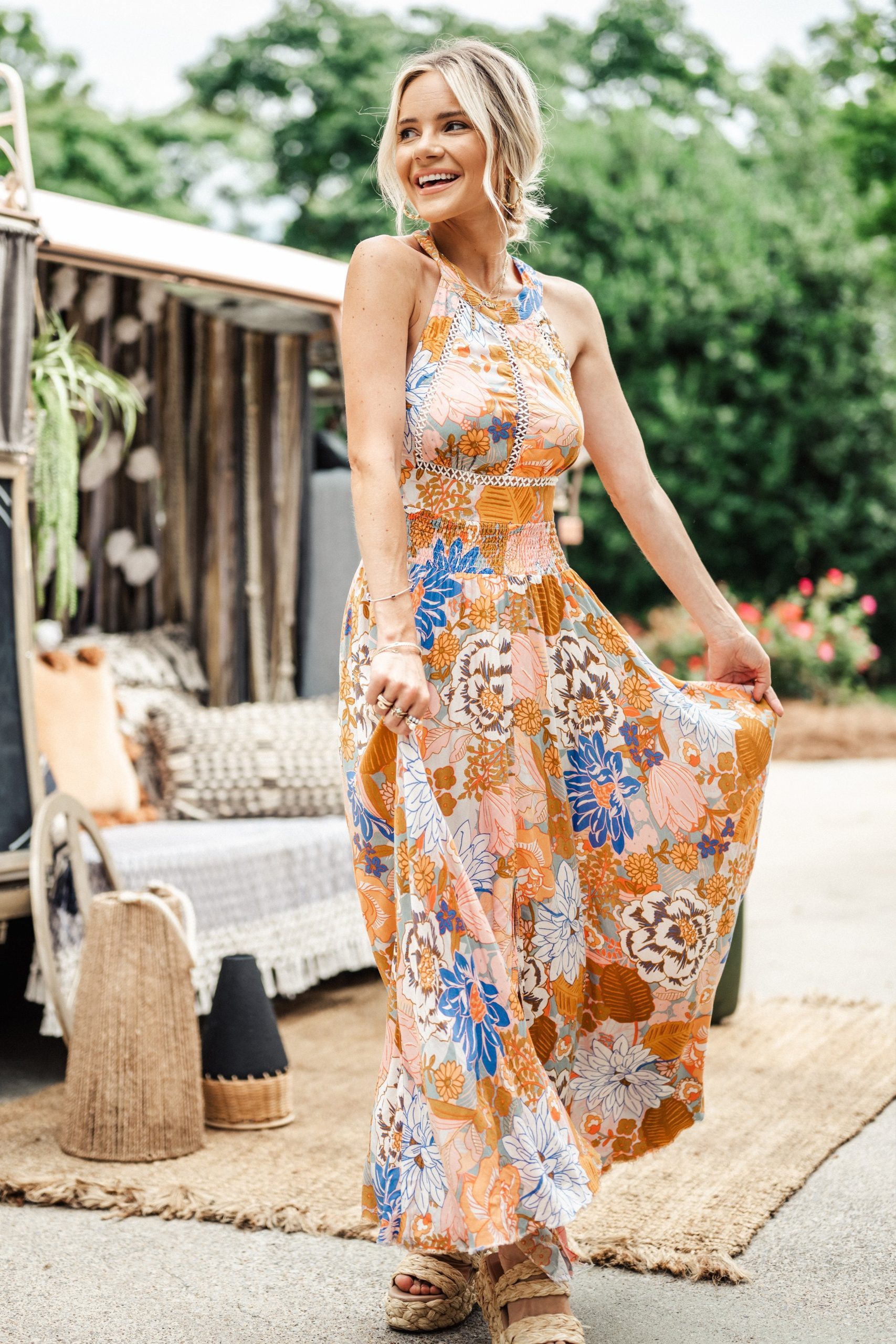 Newell Dress - Orange - Image 8