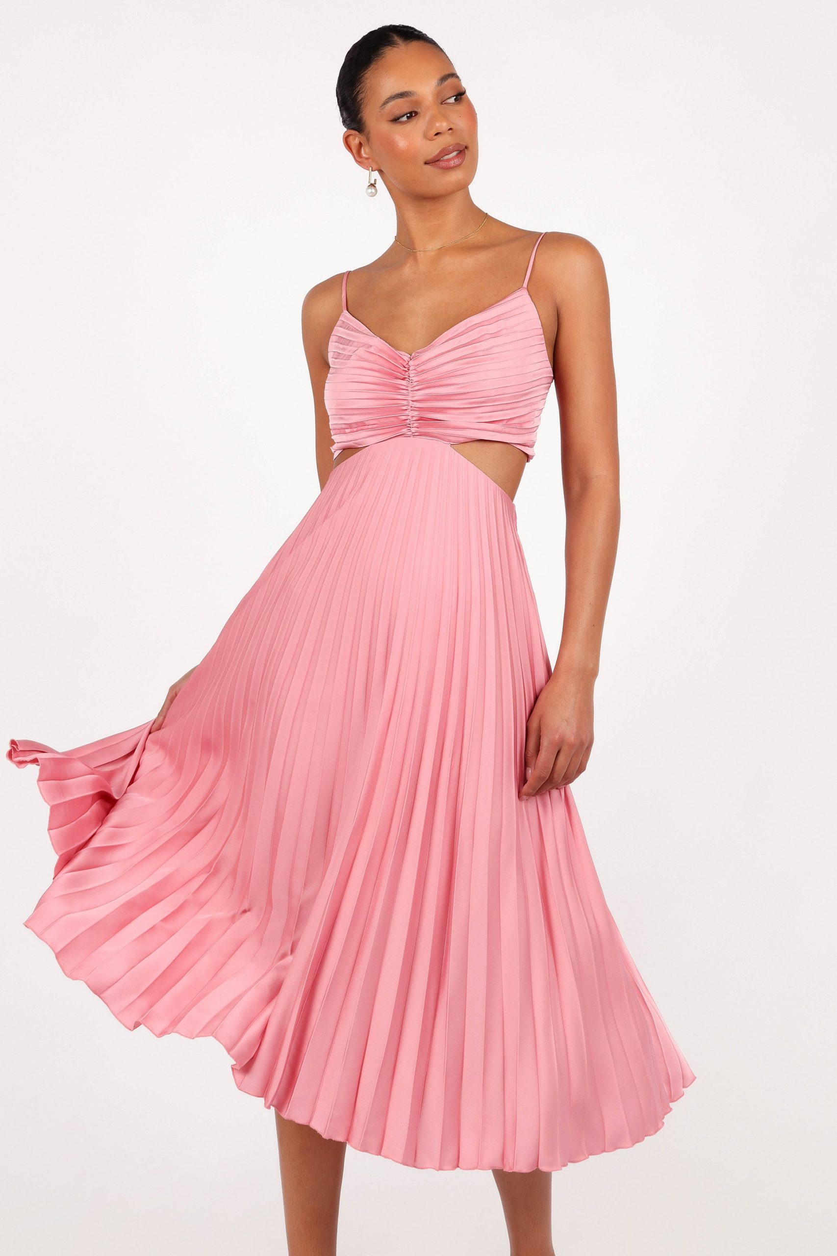 Niamh Midi Dress - Poppy Pink - Image 3