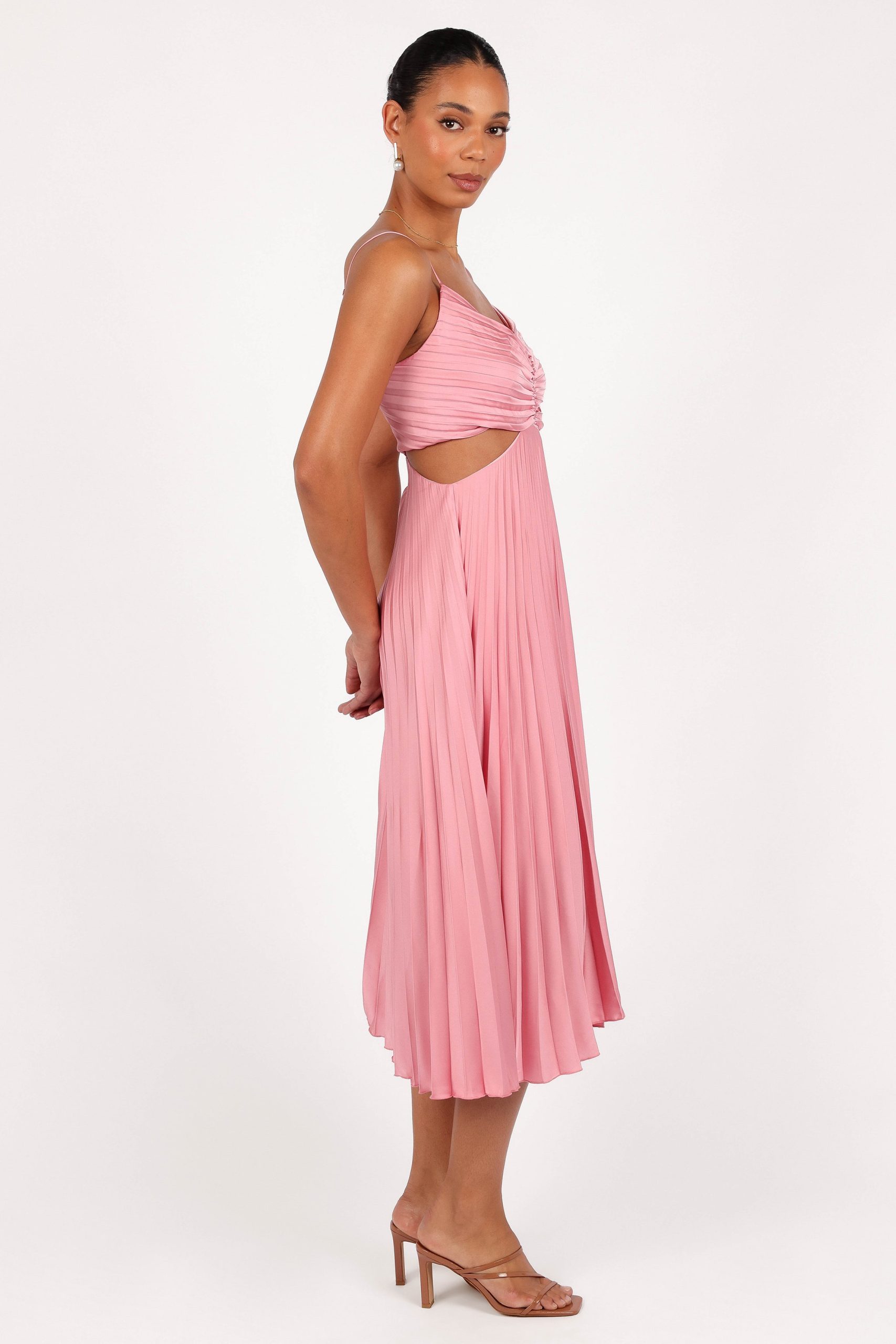 Niamh Midi Dress - Poppy Pink - Image 6