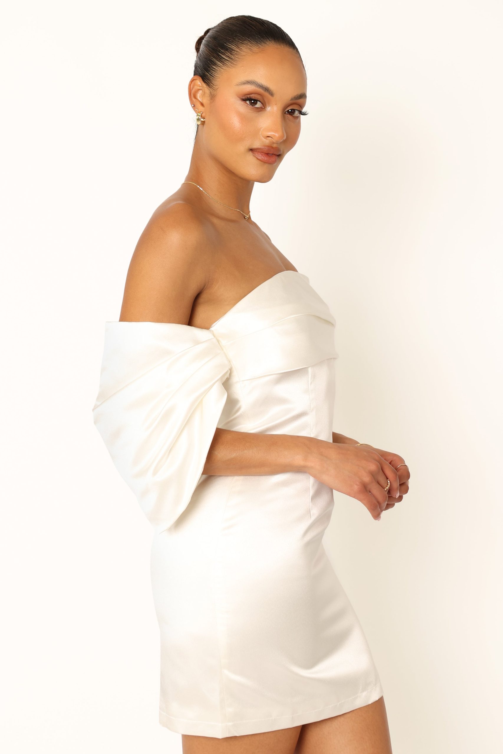 Nisha Strapless Mini Dress - White - Image 2