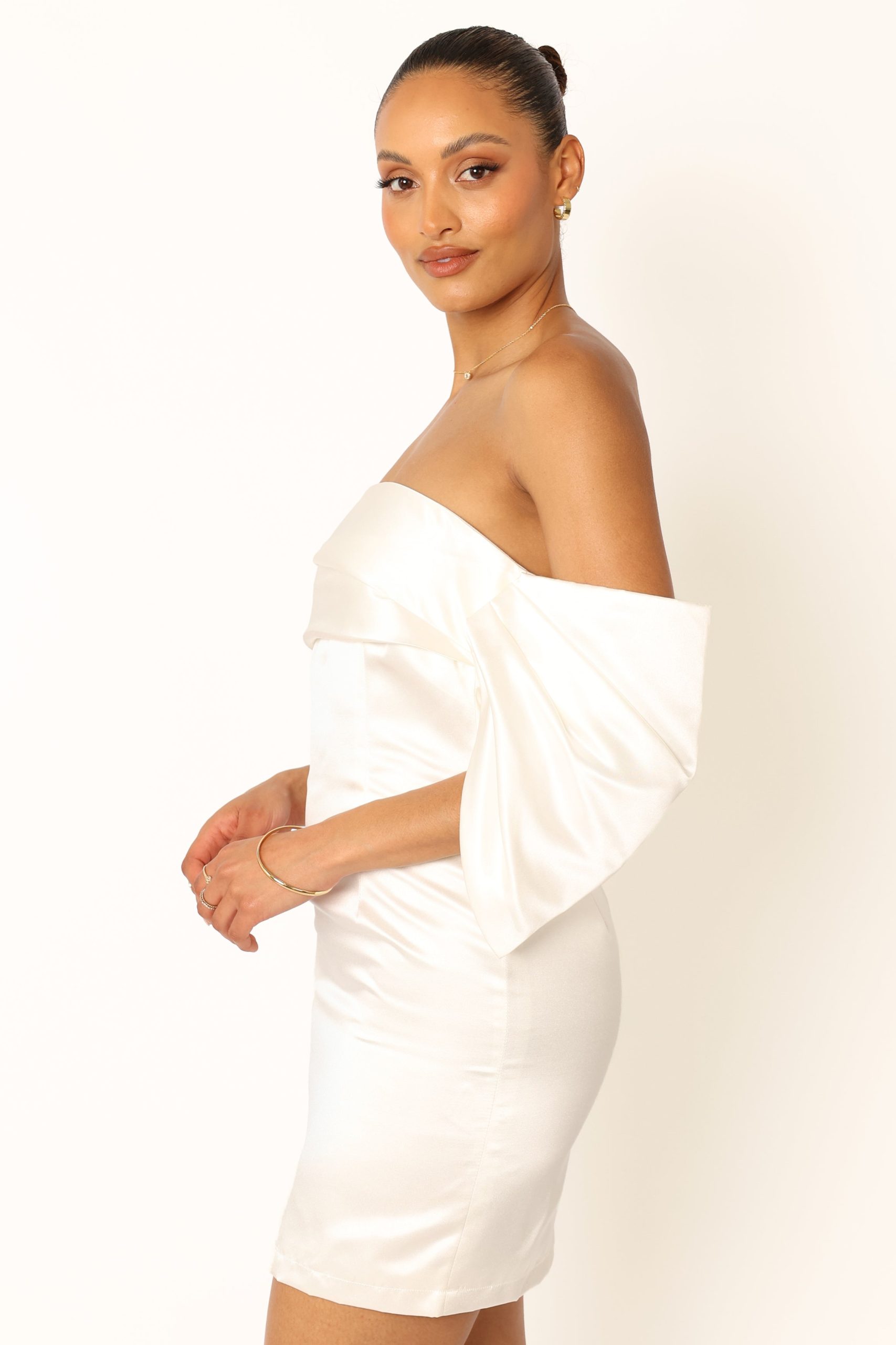 Nisha Strapless Mini Dress - White - Image 4