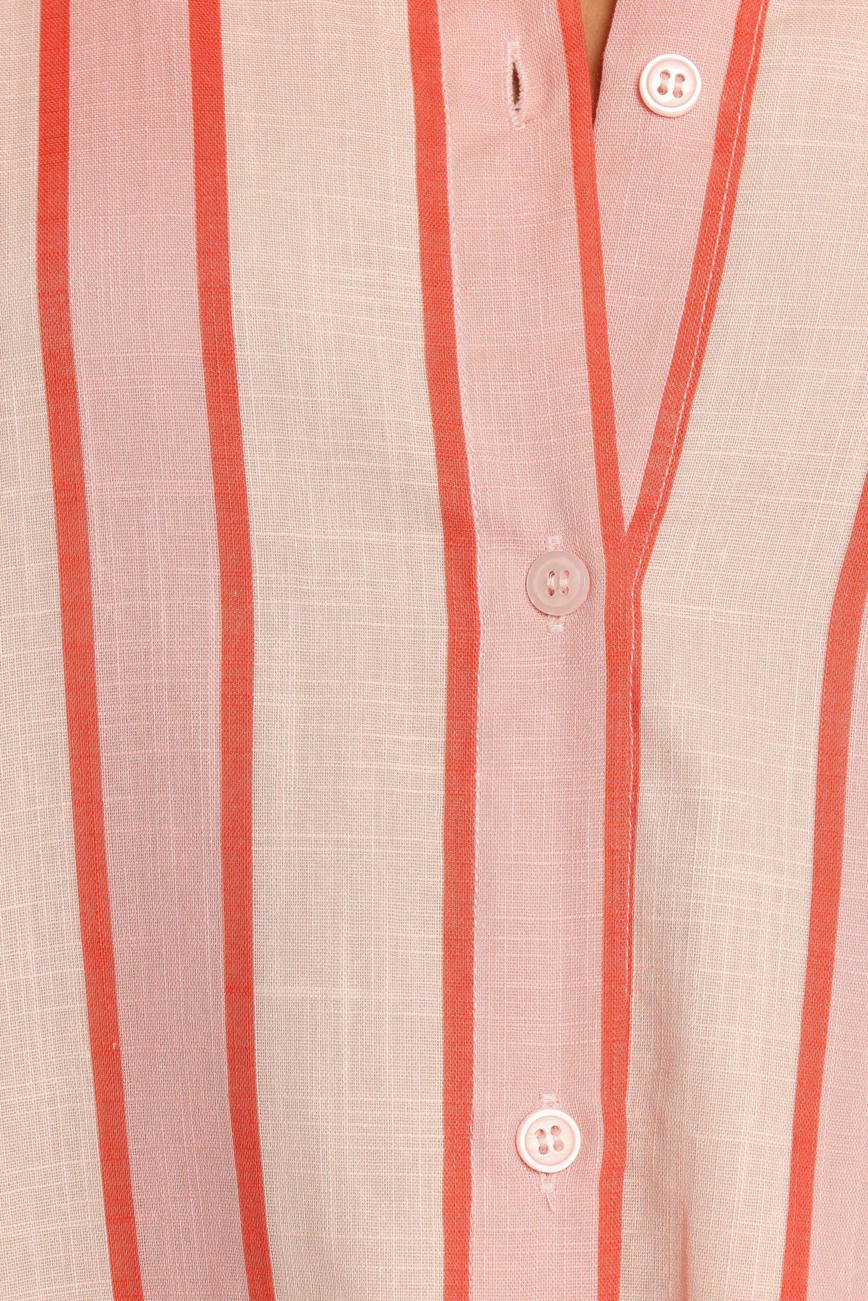 Norah Mini Dress - Pink Stripe - Image 9