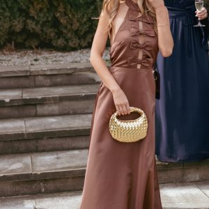 Norva Maxi Dress - Brown