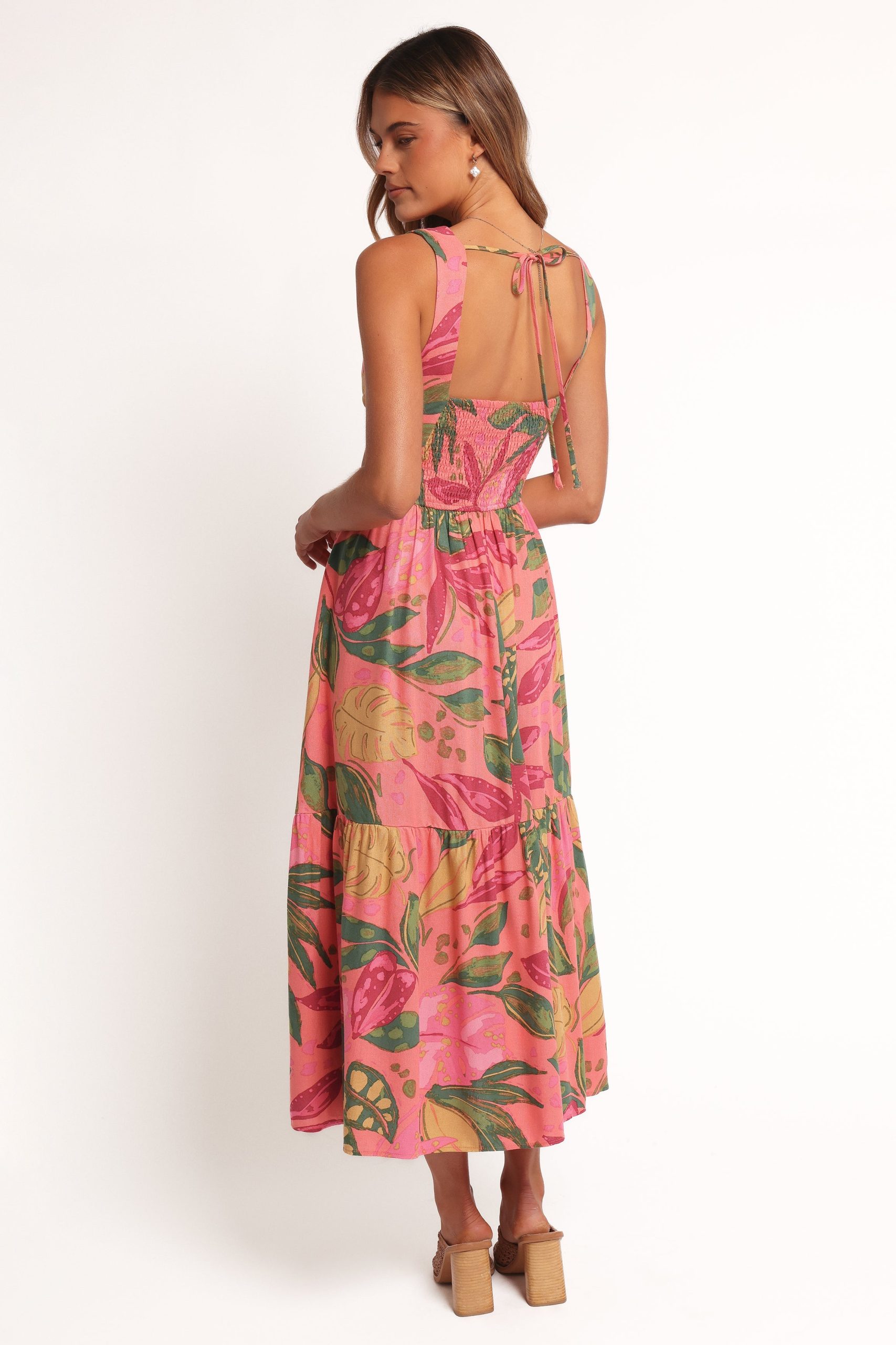 Oasis Midi Dress - Pink Rio - Image 5